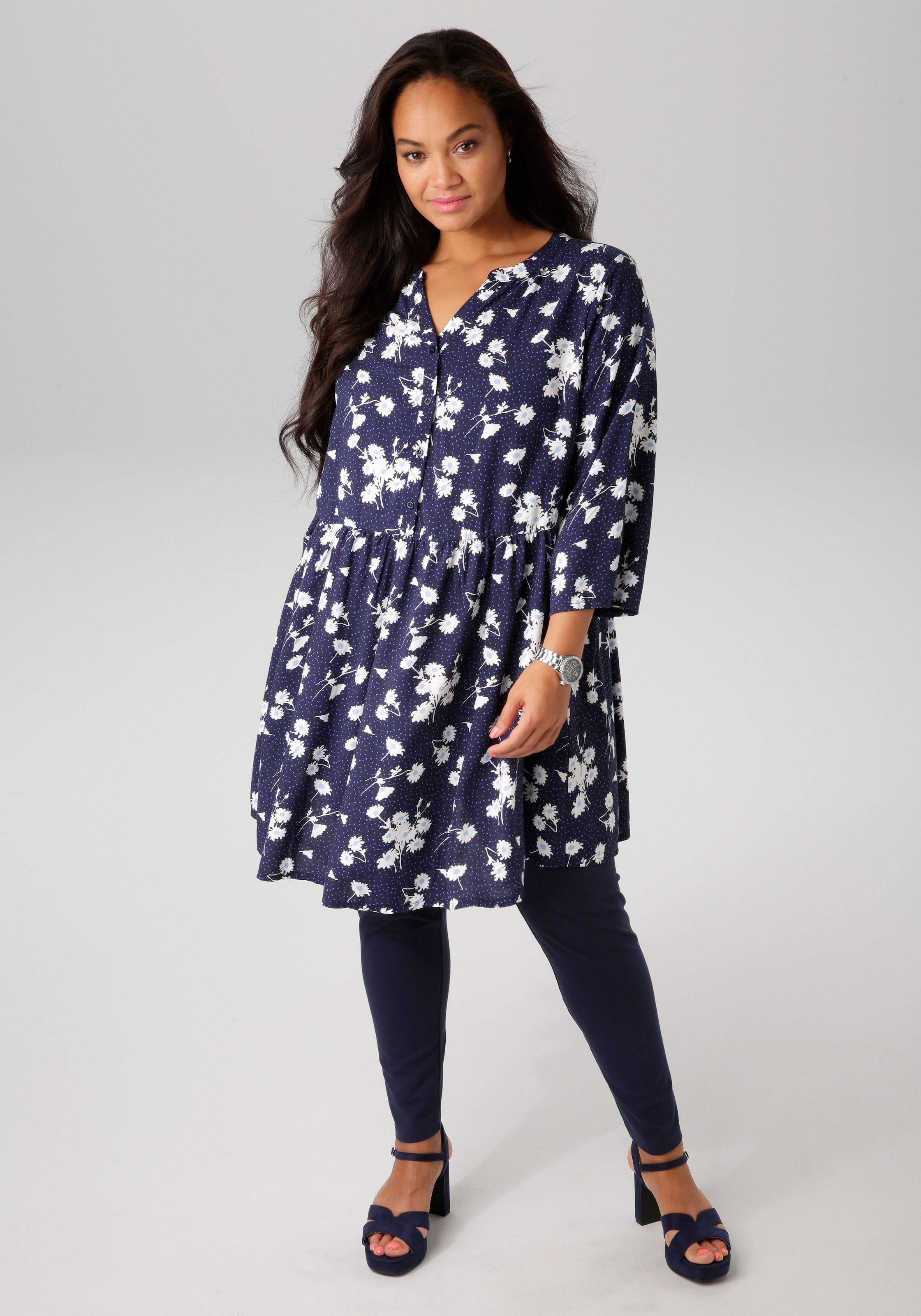 Aniston PLUS Leggings, aus elastischer Single Jersey-Qualität
