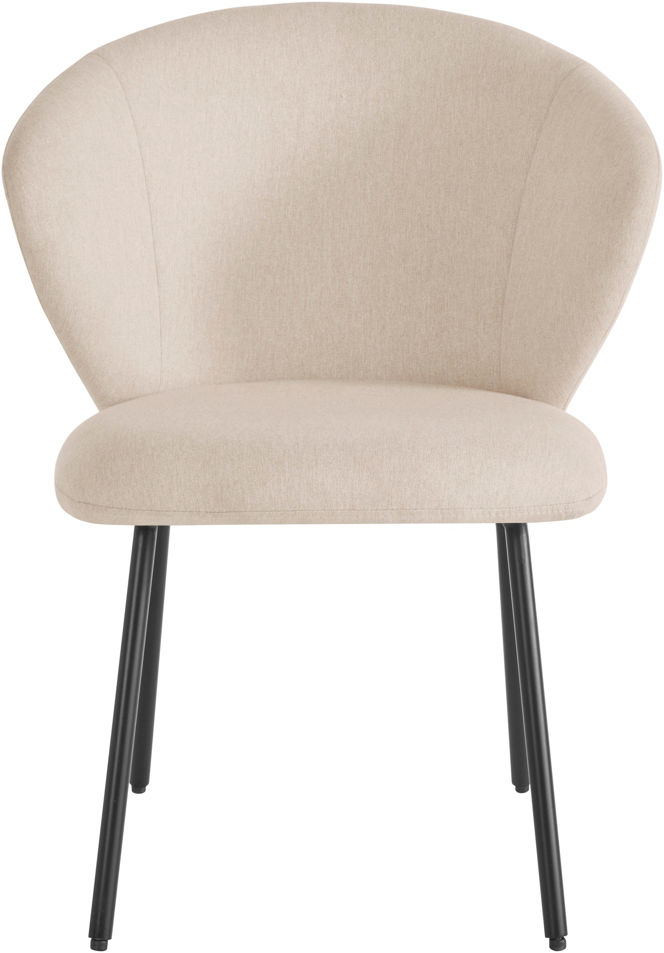 LeGer Home by Lena Gercke Esszimmerstuhl »Galilea« (Set) 2 Stk.mit elegantem Strukturstoffbezug und stabilem Metallfuß