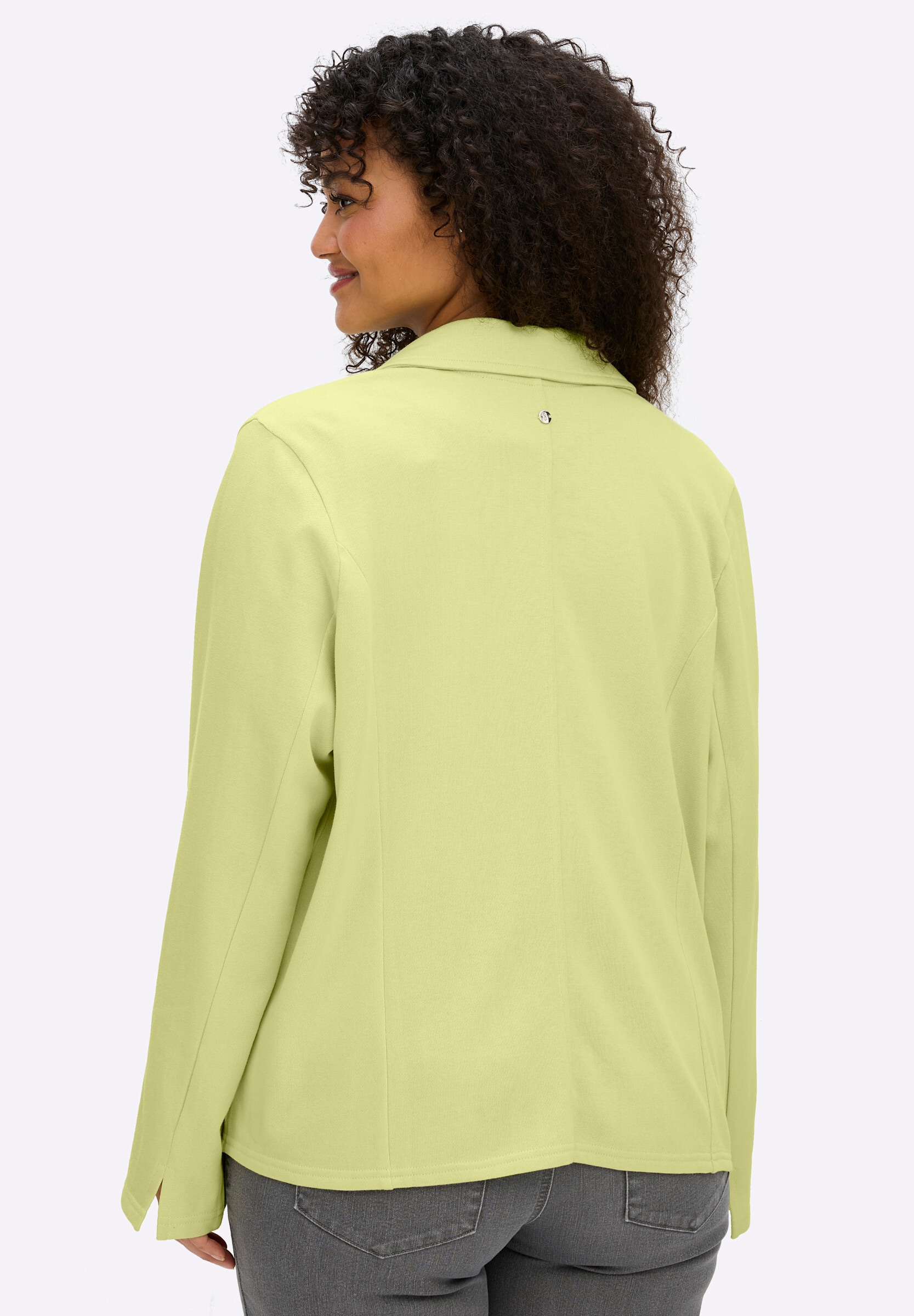 Sheego Sweatblazer »Sweatblazer Sweatblazer im figurbetonten Schnitt«