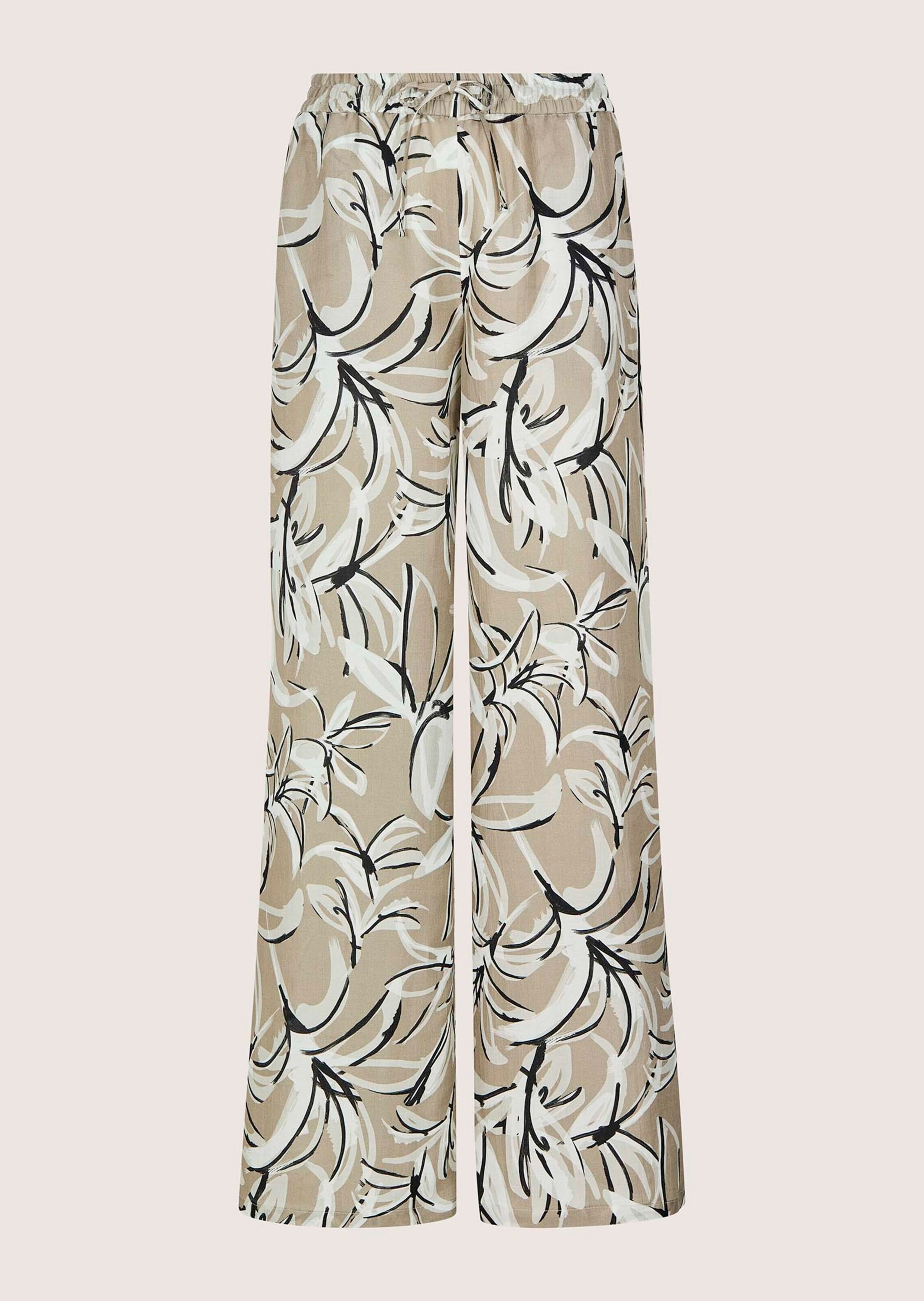 MADELEINE Chinos »Palazzohose Druckhose mit floralem Muster«  Mit Tunnelzug und Bindeband