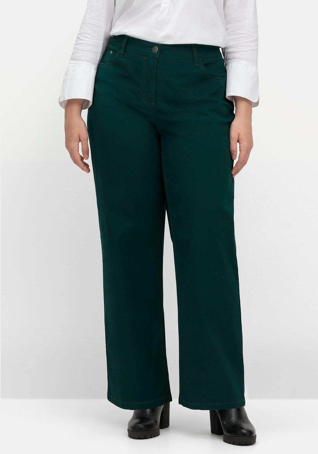 Sheego Stretch-Hose »Weite Hose im Curvy-Schnitt ELLA«