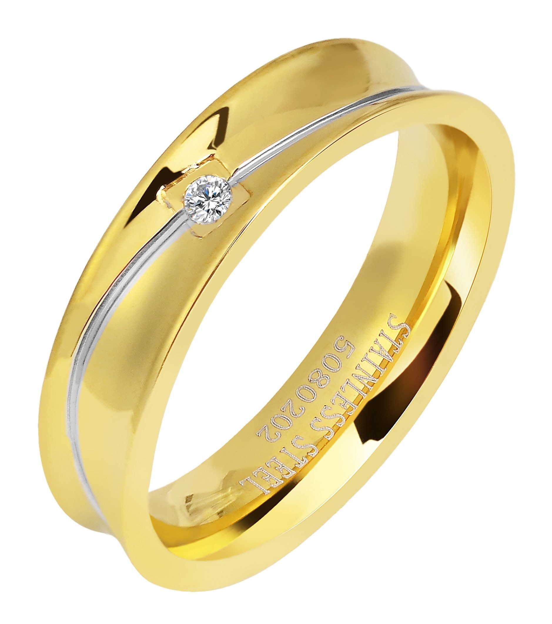 Adelia´s Fingerring »Damen Ring aus Edelstahl«