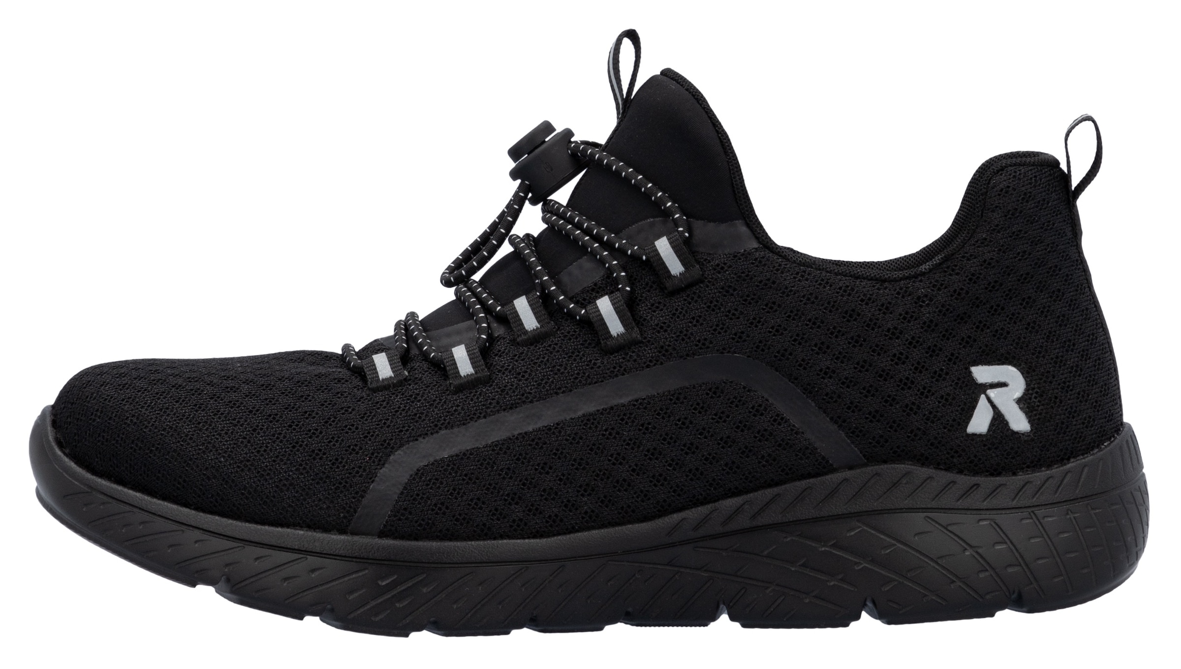 RIEKER Sport Slip-On Sneaker, Trekking Schuh, Freizeitschuh, Slipper mit einfachem Schnellverschluss