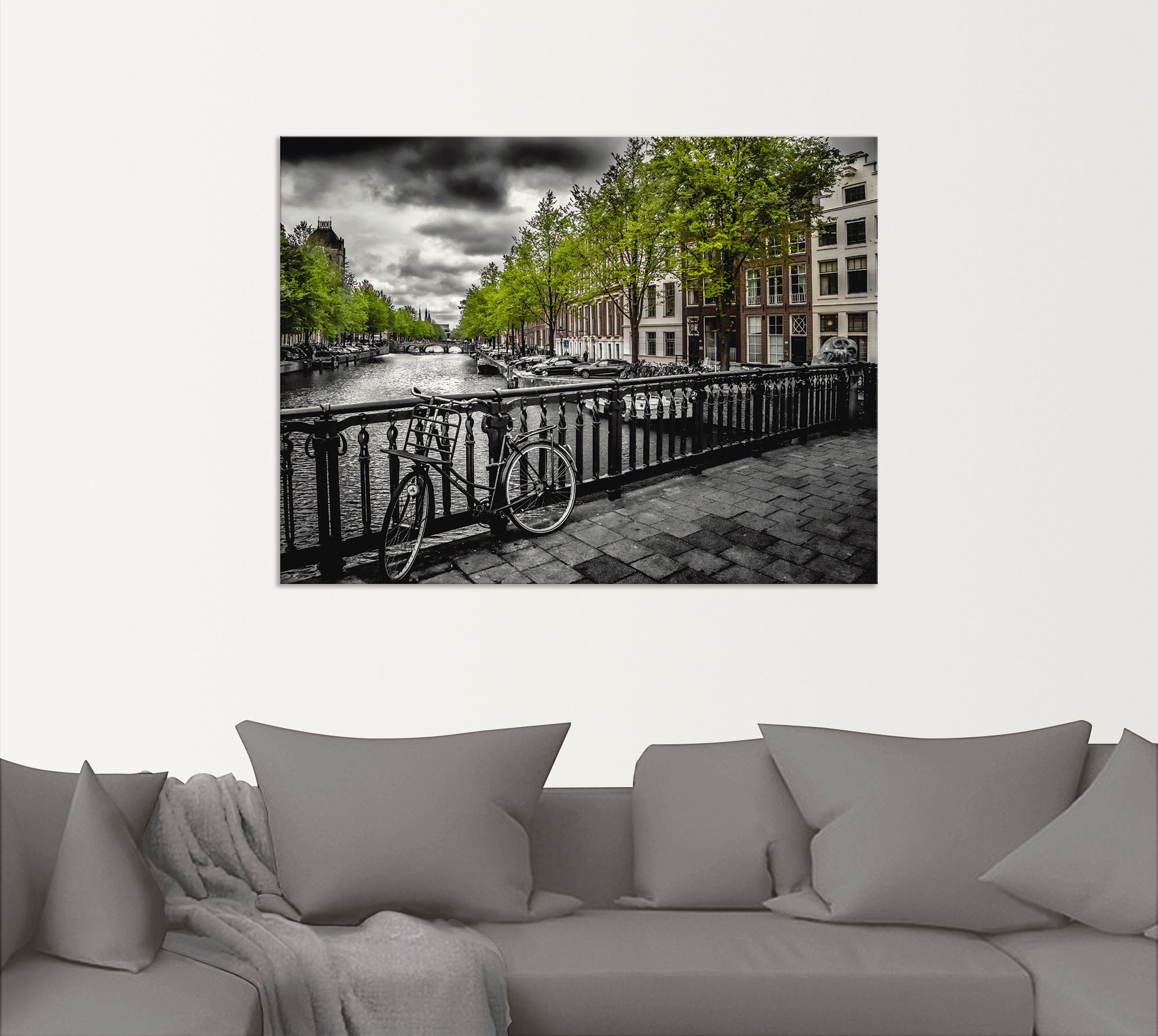 Artland Wandbild »Amsterdam Keizergracht II«, Niederlande, (1 St.), als Alubild, Outdoorbild, Leinwandbild, Wandaufkleber, versch. Größen