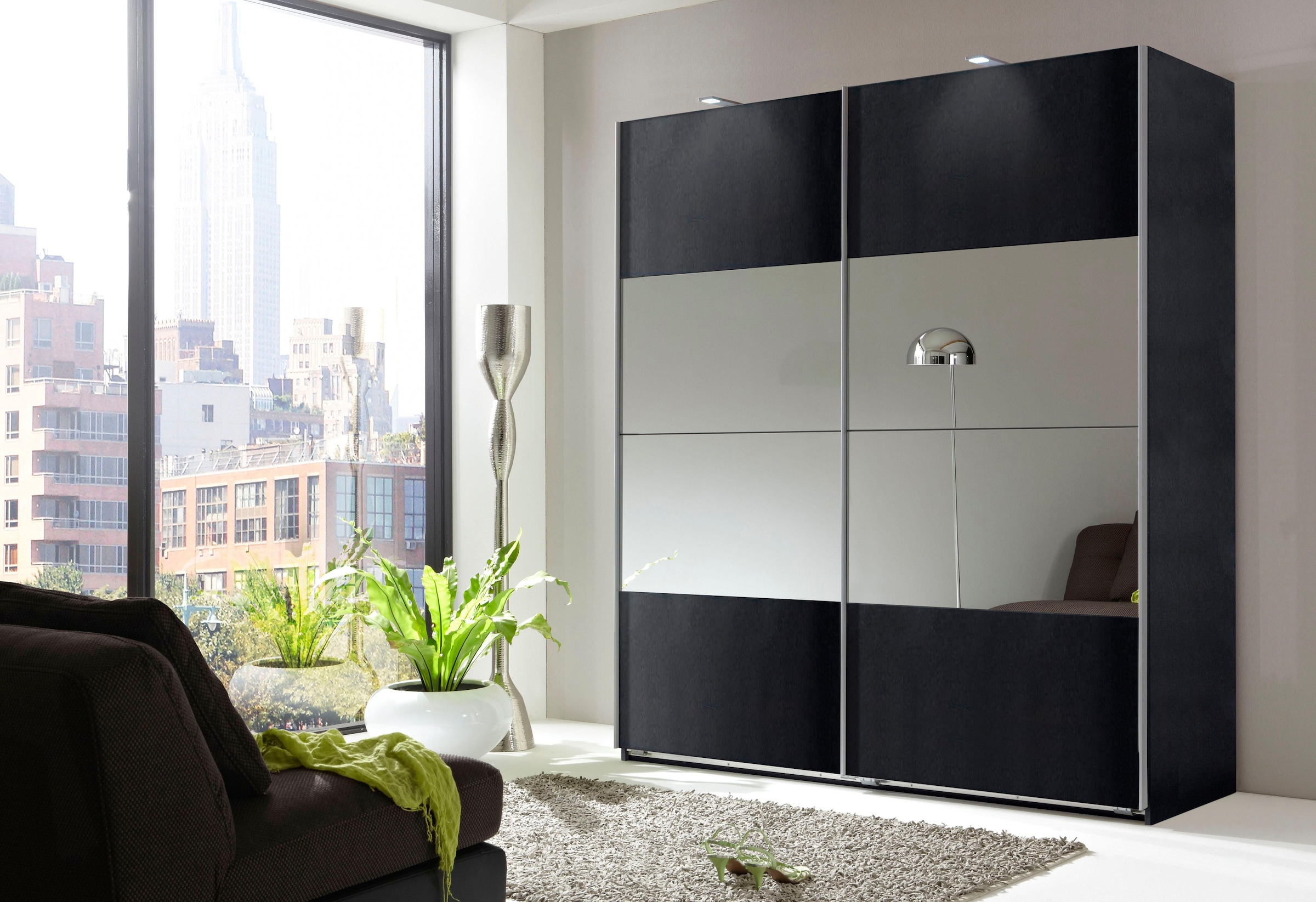 Wimex Schwebetürenschrank »Easy«, mit Teilspiegel