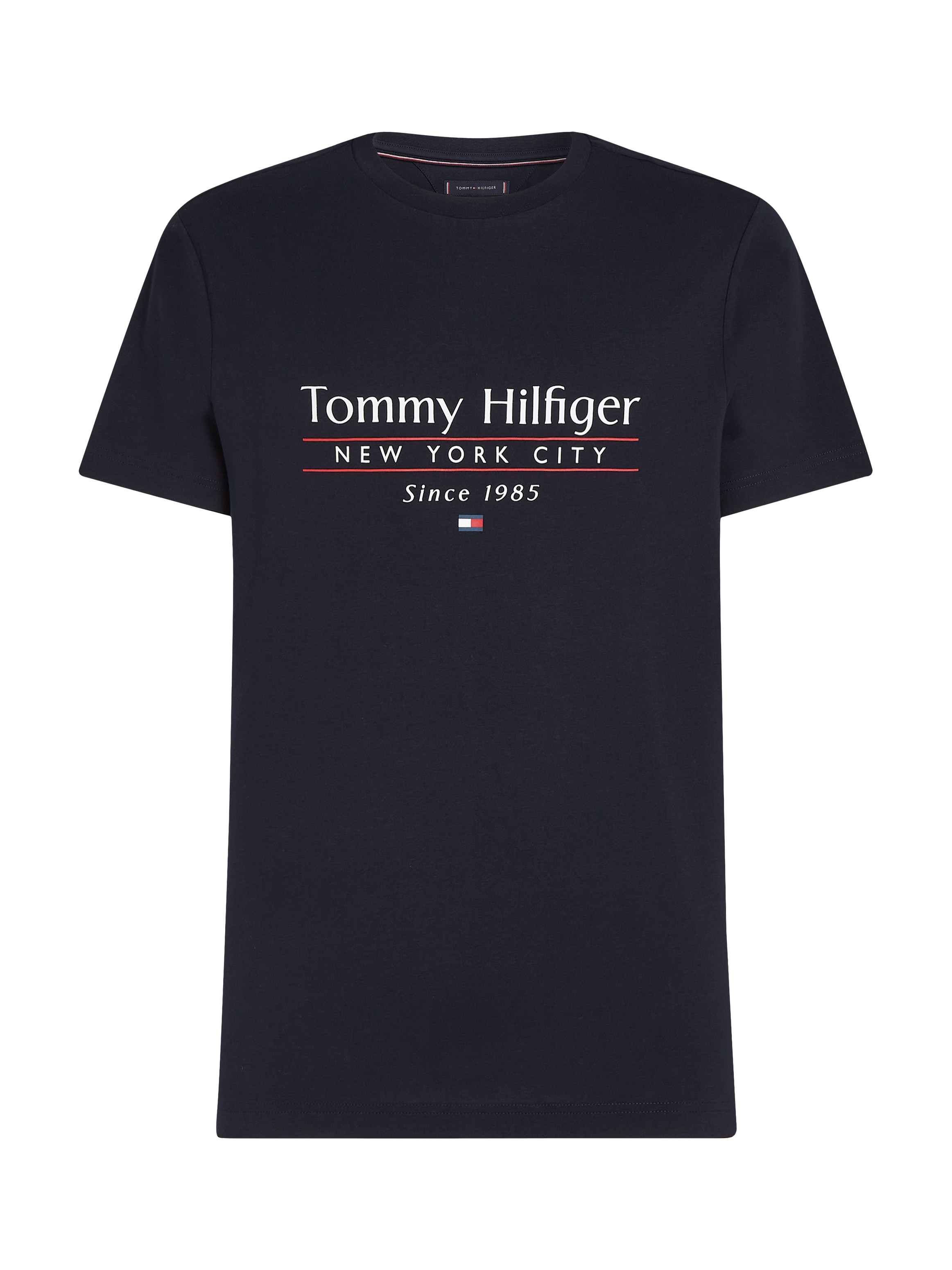 Tommy Hilfiger T-Shirt »HILFIGER CENTER STACK TEE«, mit großem Schriftprint