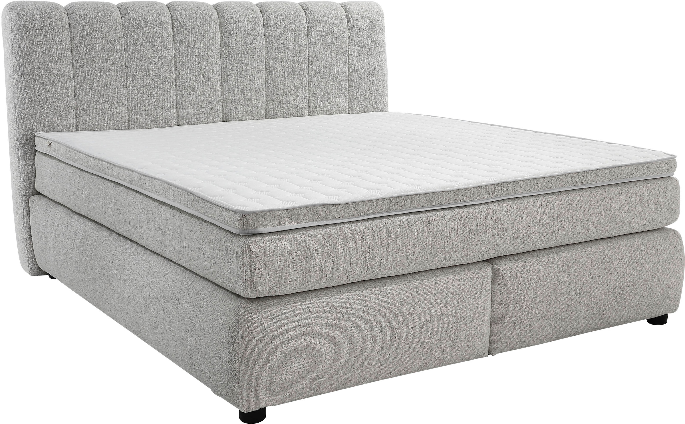 Jockenhöfer Gruppe Boxspringbett »TILDA, wahlweise mit Bettkasten, mit Taschenfederkernmatratze H3-H4« mit Kaltschaumtopper, hochwertiger Strukturstoff-Bezug, 180x200cm