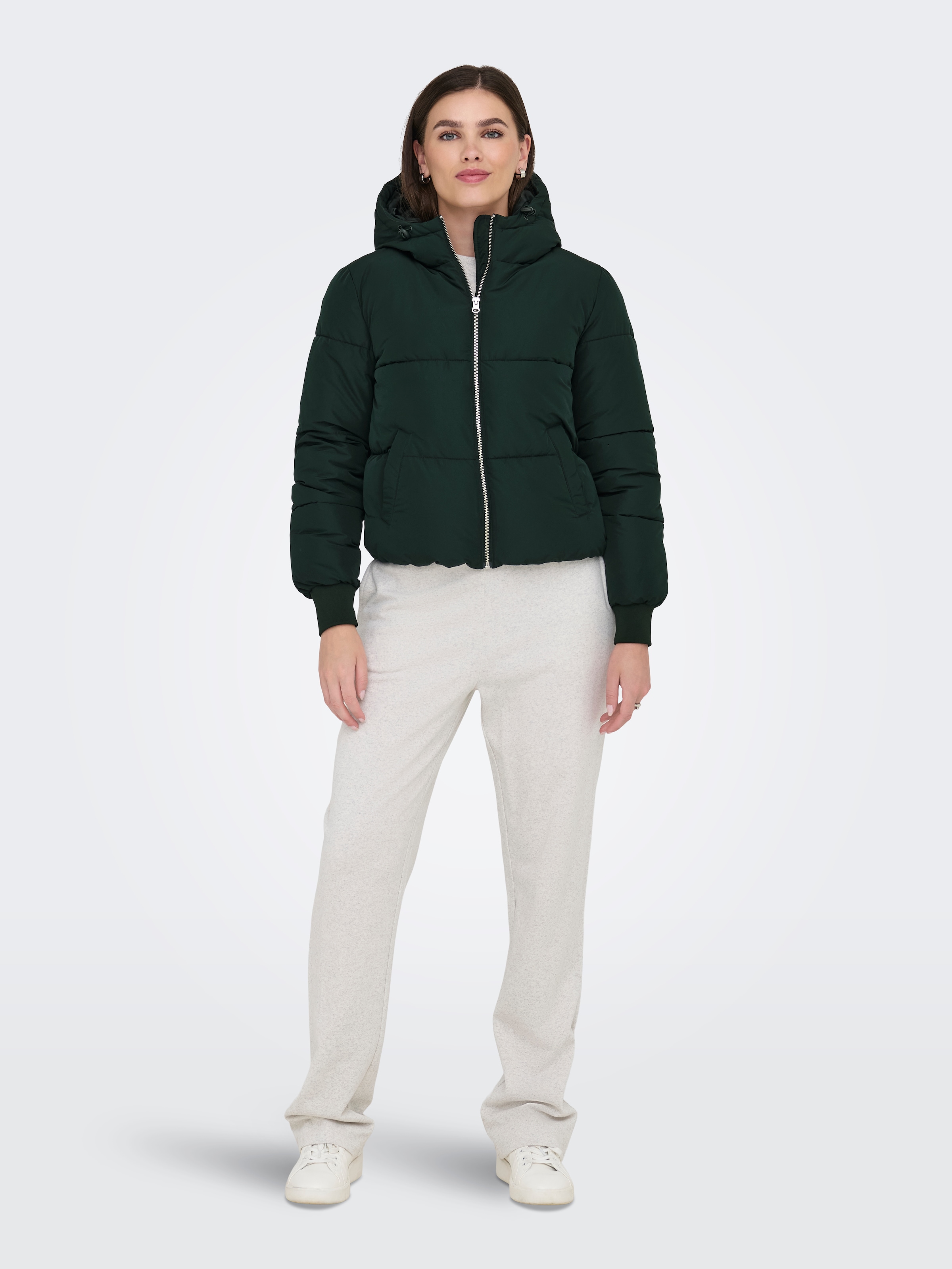 JDY Steppjacke »JDYNEWERICA LIFE SHORT HOOD JKT OTW NOOS«, mit Kapuze