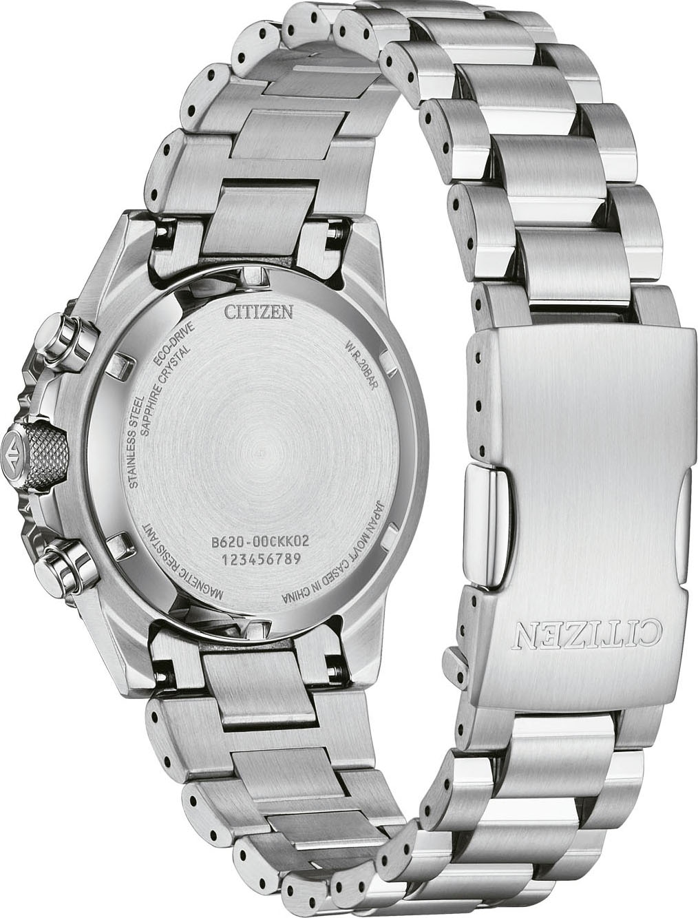 Citizen Chronograph »Promaster Sky«, Armbanduhr, Solar, Herrenuhr, Edelstahlarmband, analog, Tag