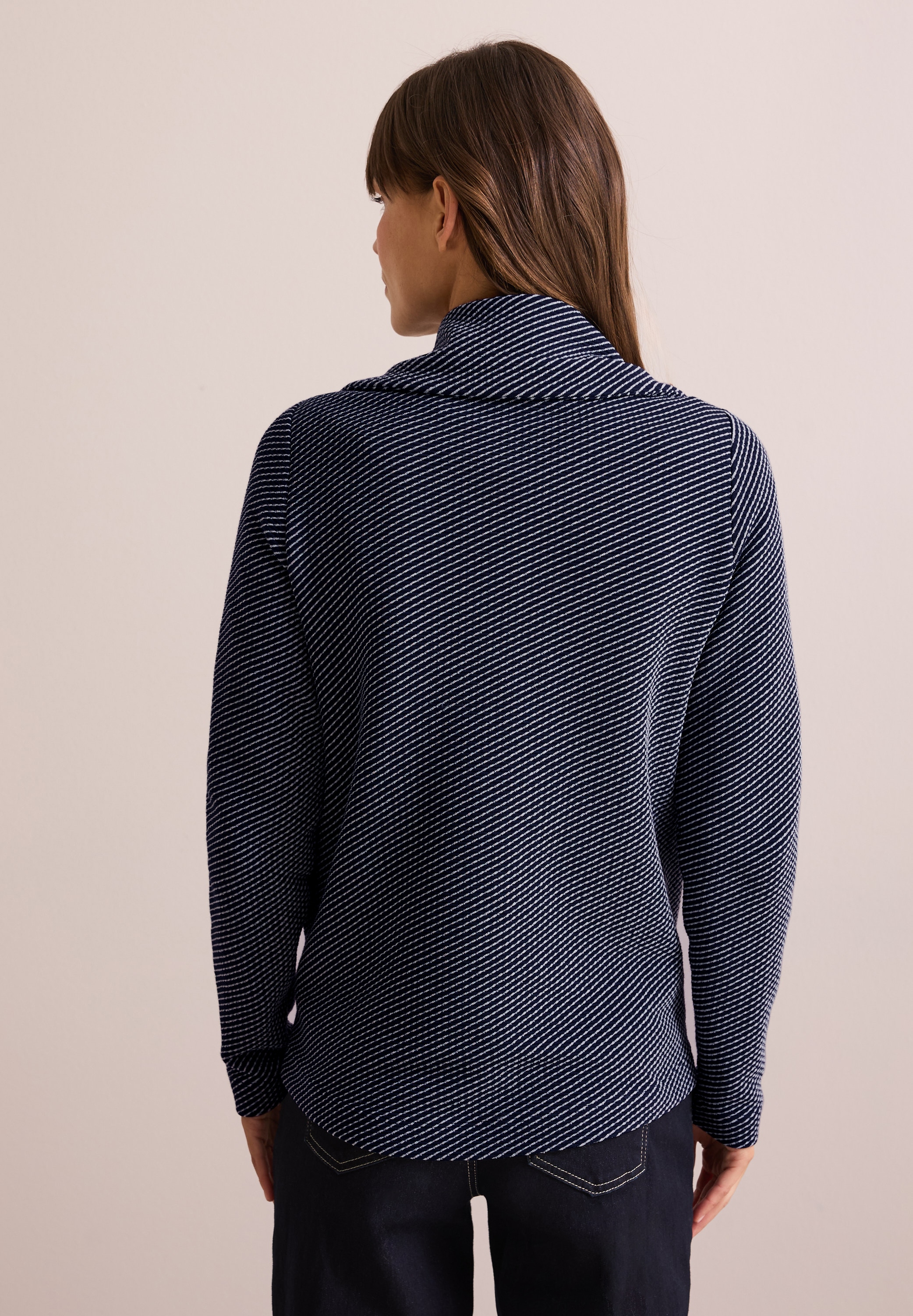 Cecil Sweatjacke, mit Stehkragen