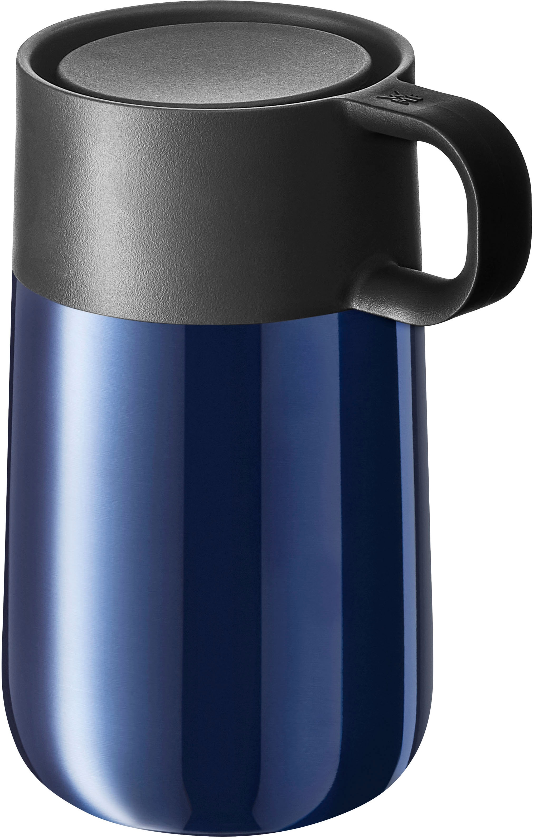 WMF Thermobecher »Impulse Travel Mug«, doppelwandiger Edelstahl, geringe Höhe, 360°-Trinköffnung