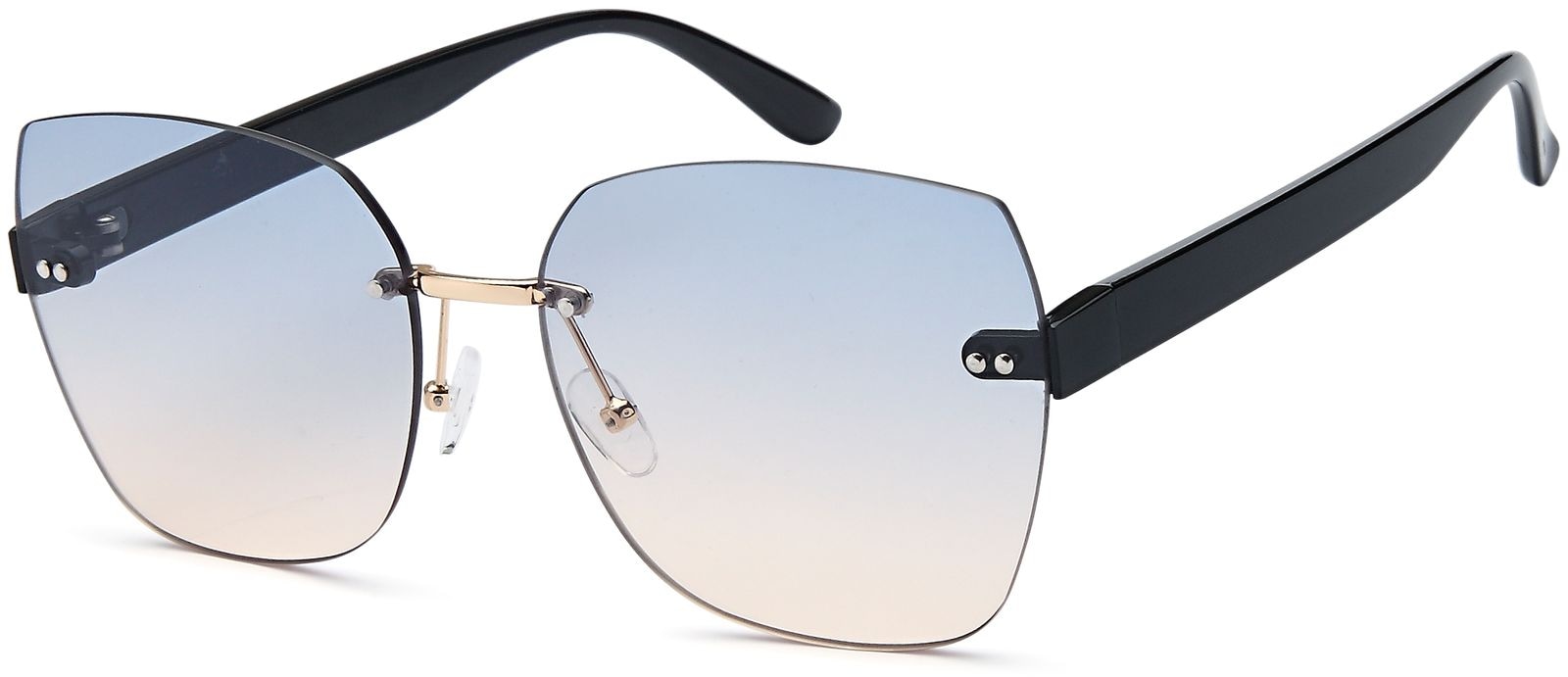 styleBREAKER Sonnenbrille »Rahmenlose Rechteckige Sonnenbrille« 1 Stk.