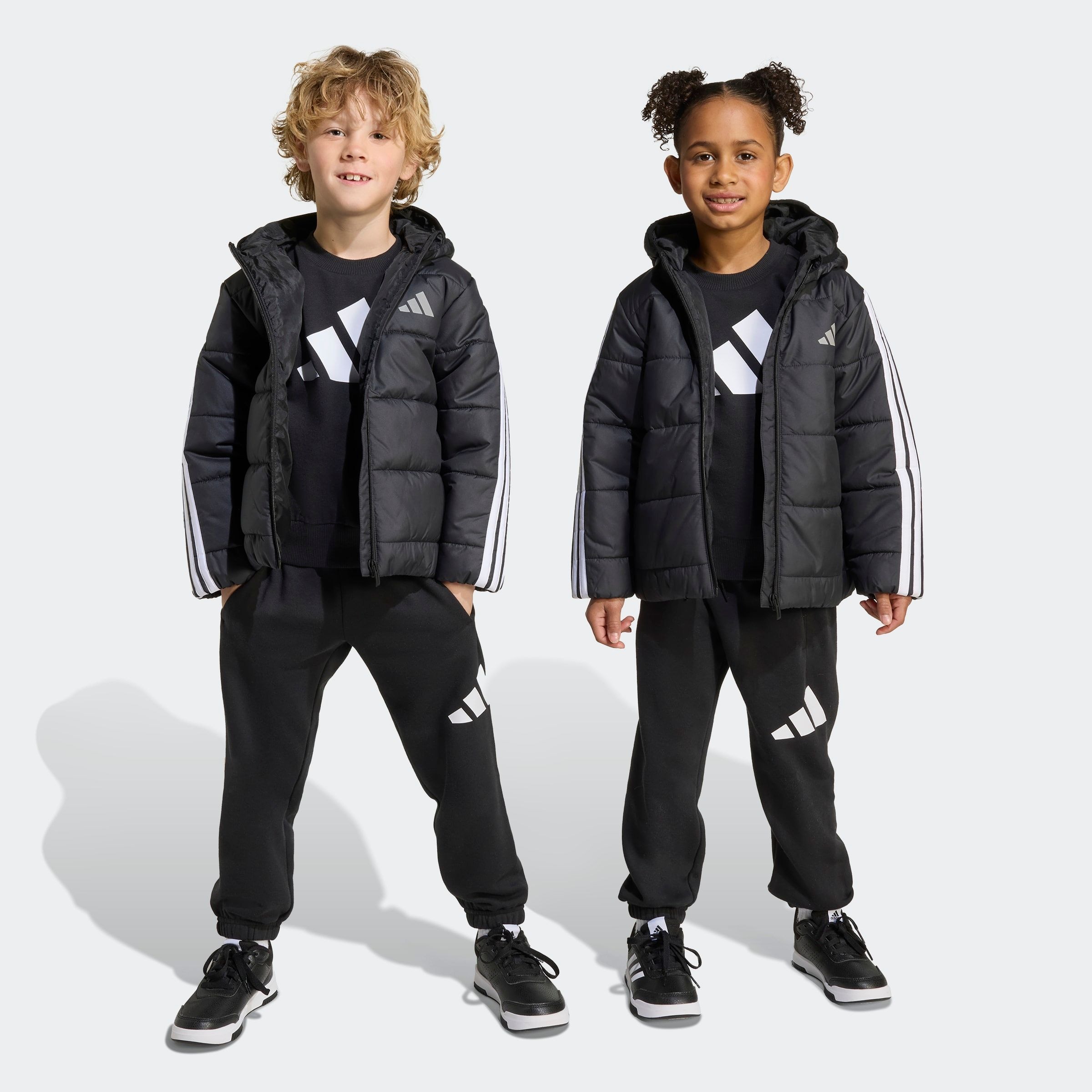 adidas Sportswear Winterjacke »LK ESS 3S JKT« für Kinder, mit Reißverschluss, leichtes Material
