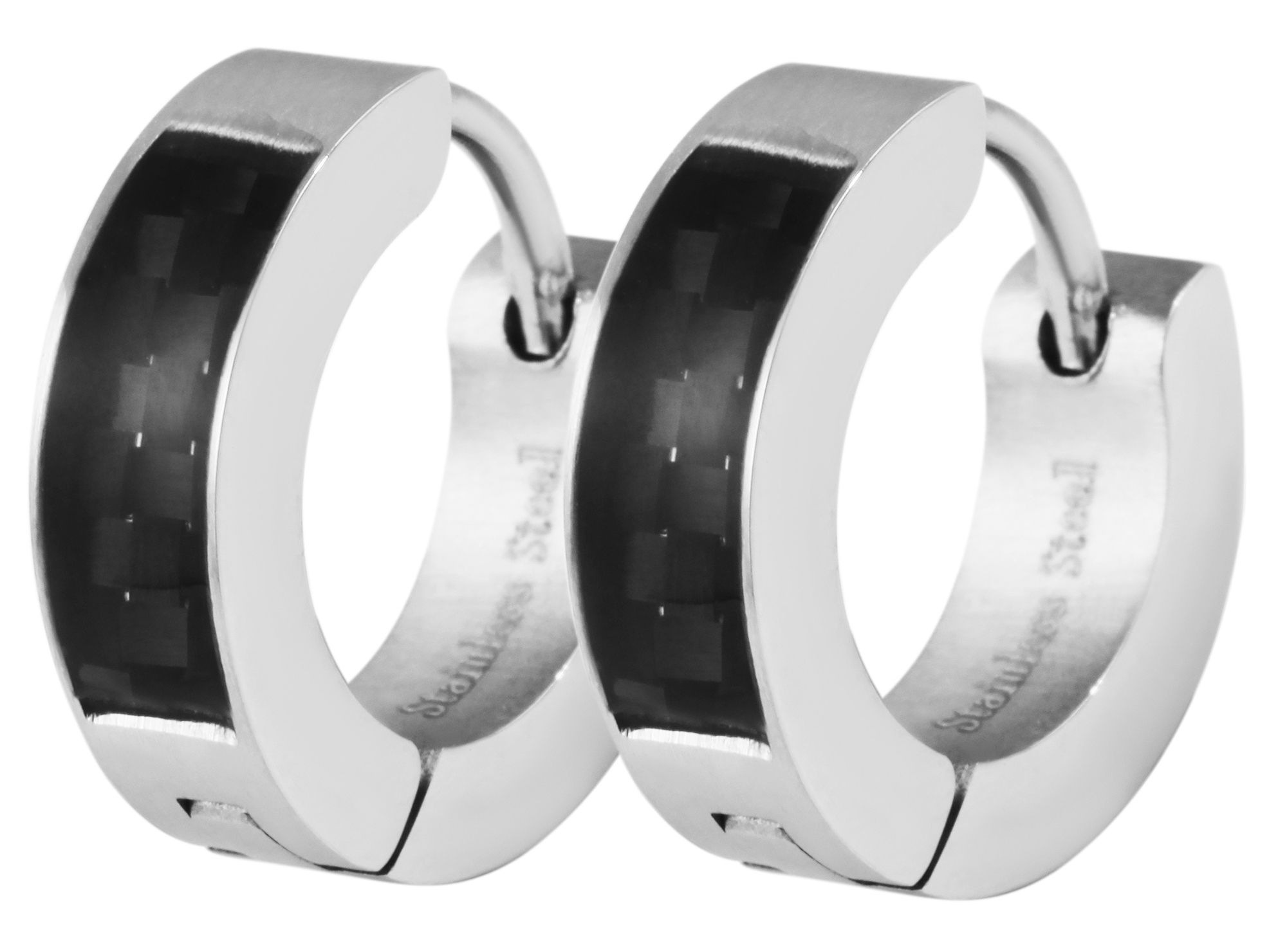 Adelia´s Paar Creolen »Unisex Ohrringe ¿ Creole aus Edelstahl«