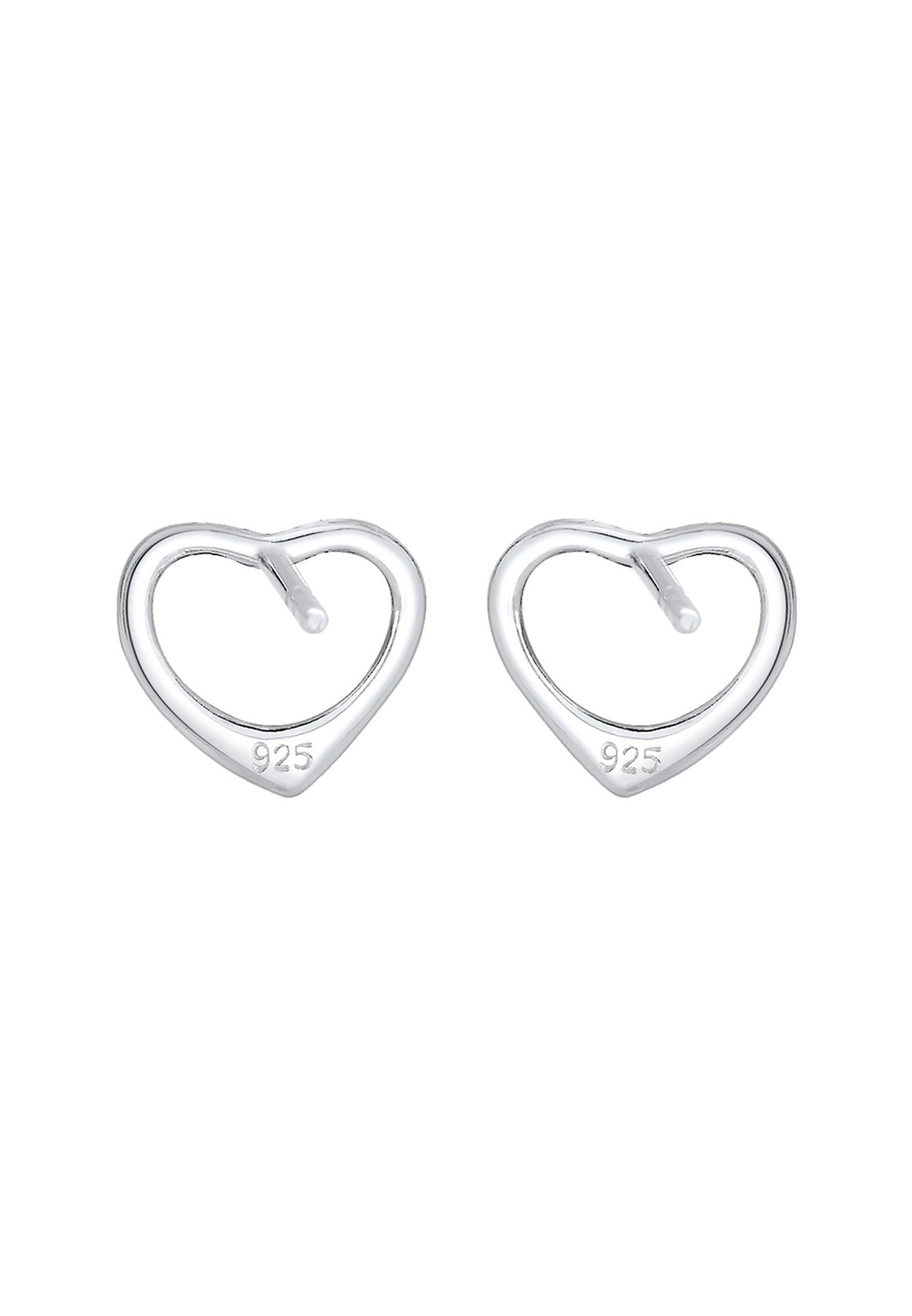 Elli Paar Ohrstecker »Ohrringe Ohrstecker Herz 925 Sterling Silber«