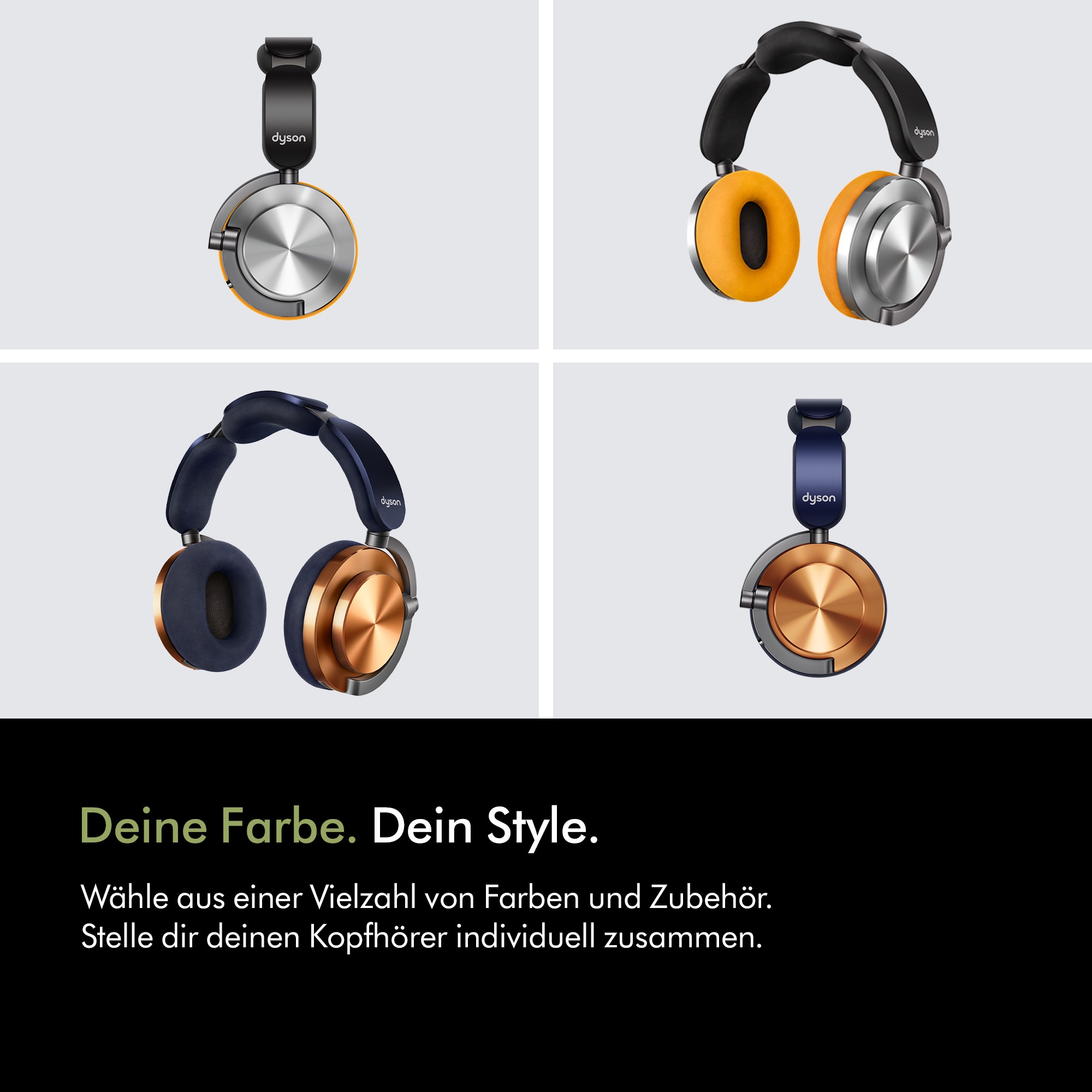 DYSON Over-Ear-Kopfhörer »OnTrac™« Bluetooth Geräuschisolierung | Transparenzmodus Integriertes Mikrofon zum telefonieren und Geräuschunterdrückung