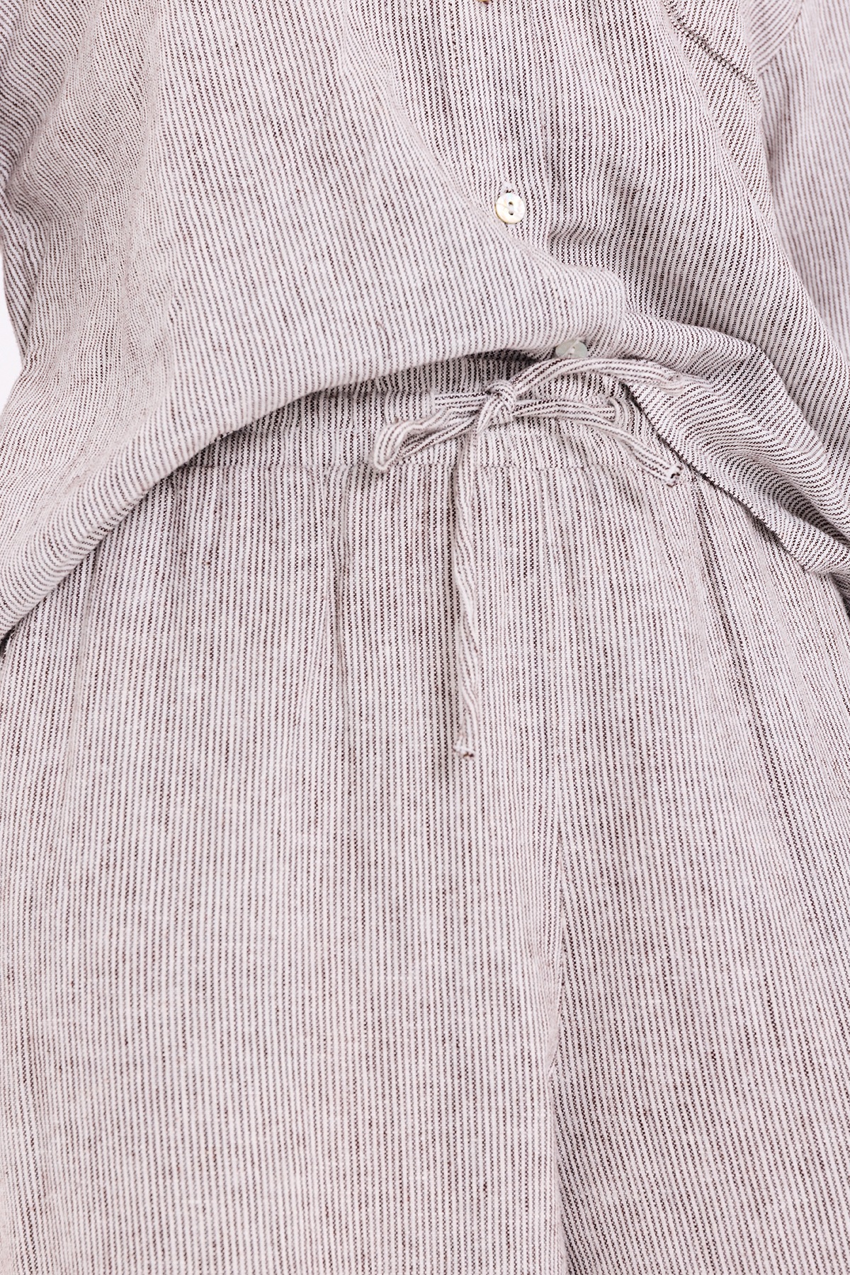 FREEQUENT Leinenhose »FQLAVA-PANTS«  bequem weite Form, gestreift