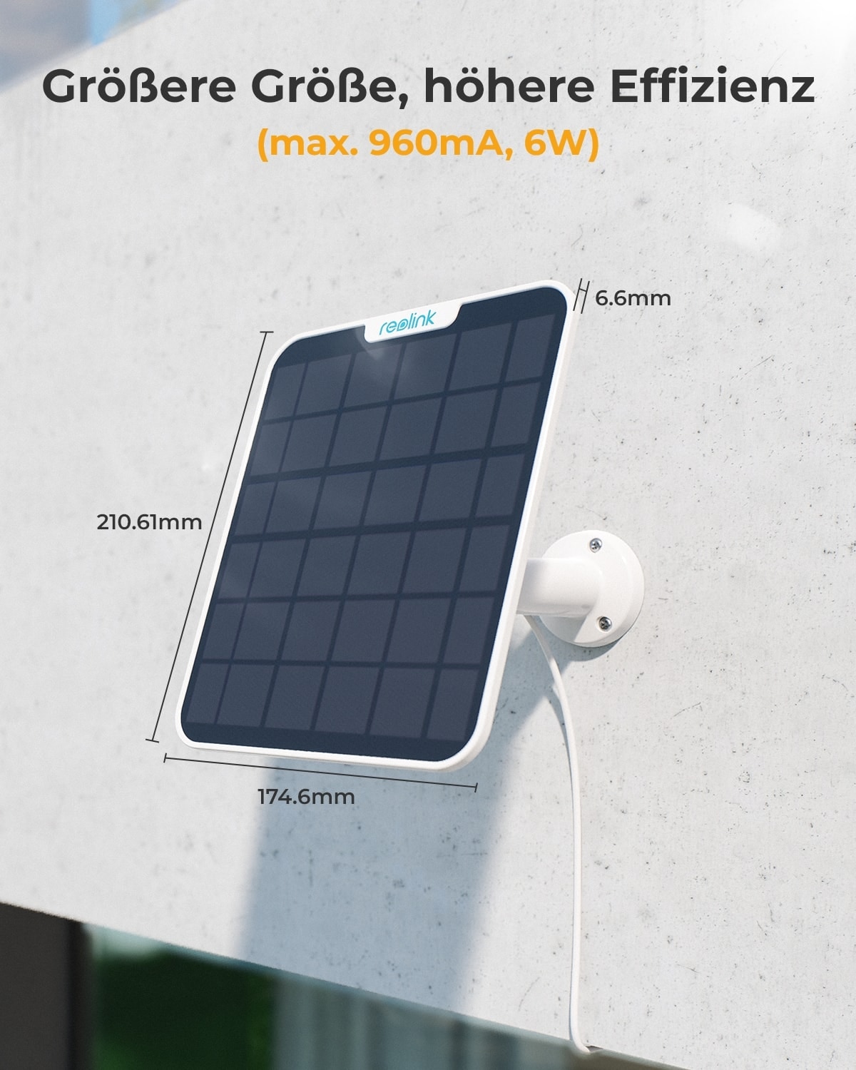 Reolink Überwachungskamera Zubehör »Solar Panel 2«, Außenbereich