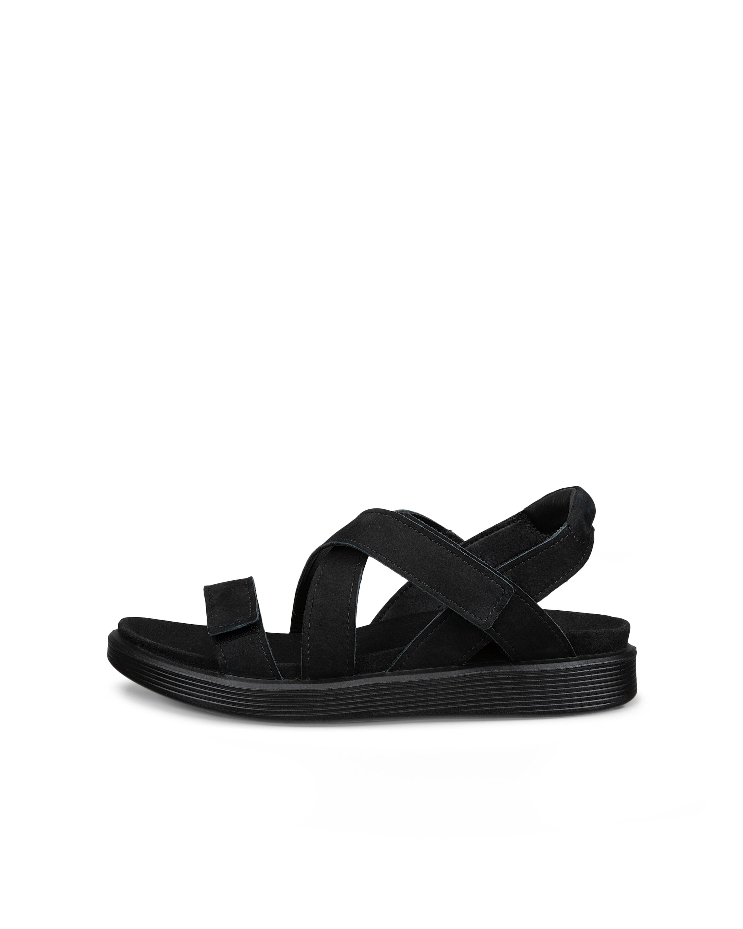 Ecco Sandale »SOFT SANDAL W CROSS STRAP«  Riemchensandale, Sommerschuh mit praktischem Klettverschluss