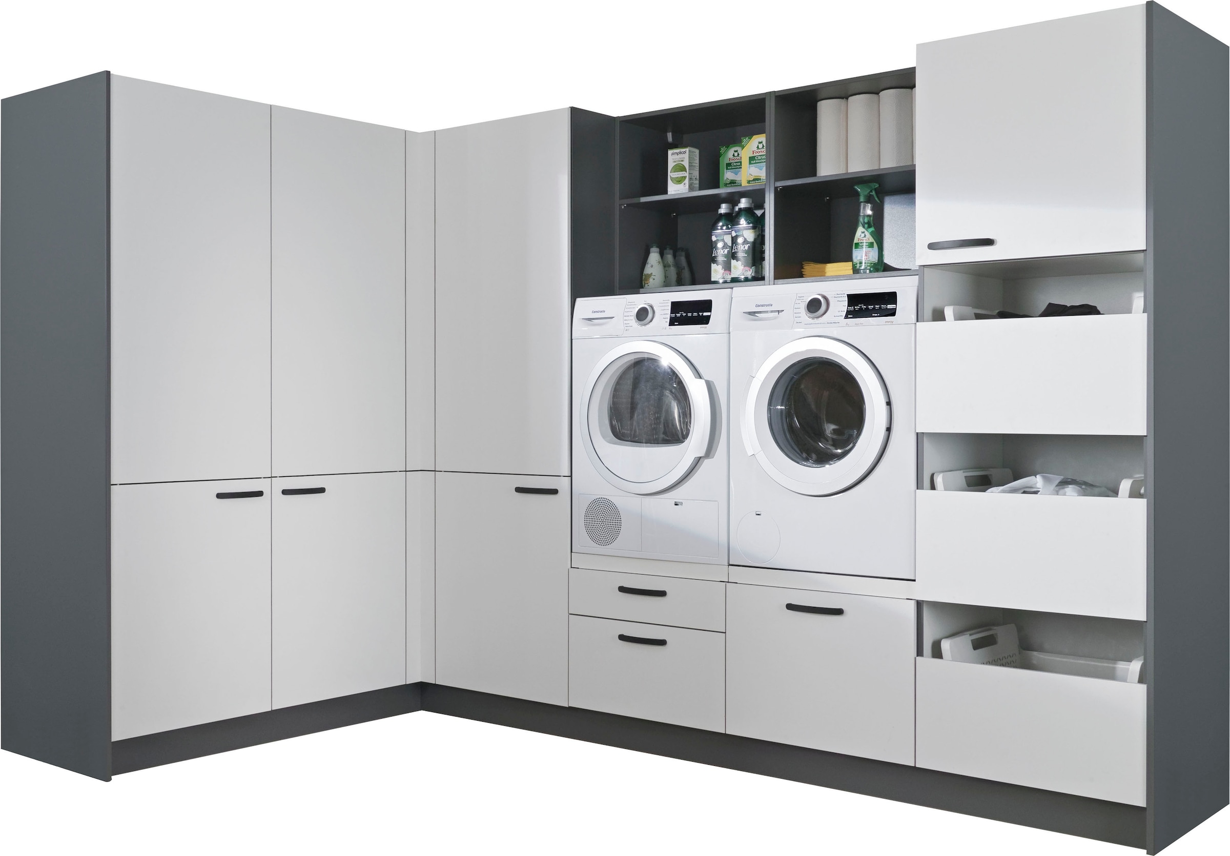 Express Küchen Schrank-Set »Arta«, (12 St.), vormontiert, mit Soft-Close-Funktion, Stellbreite 310x190cm