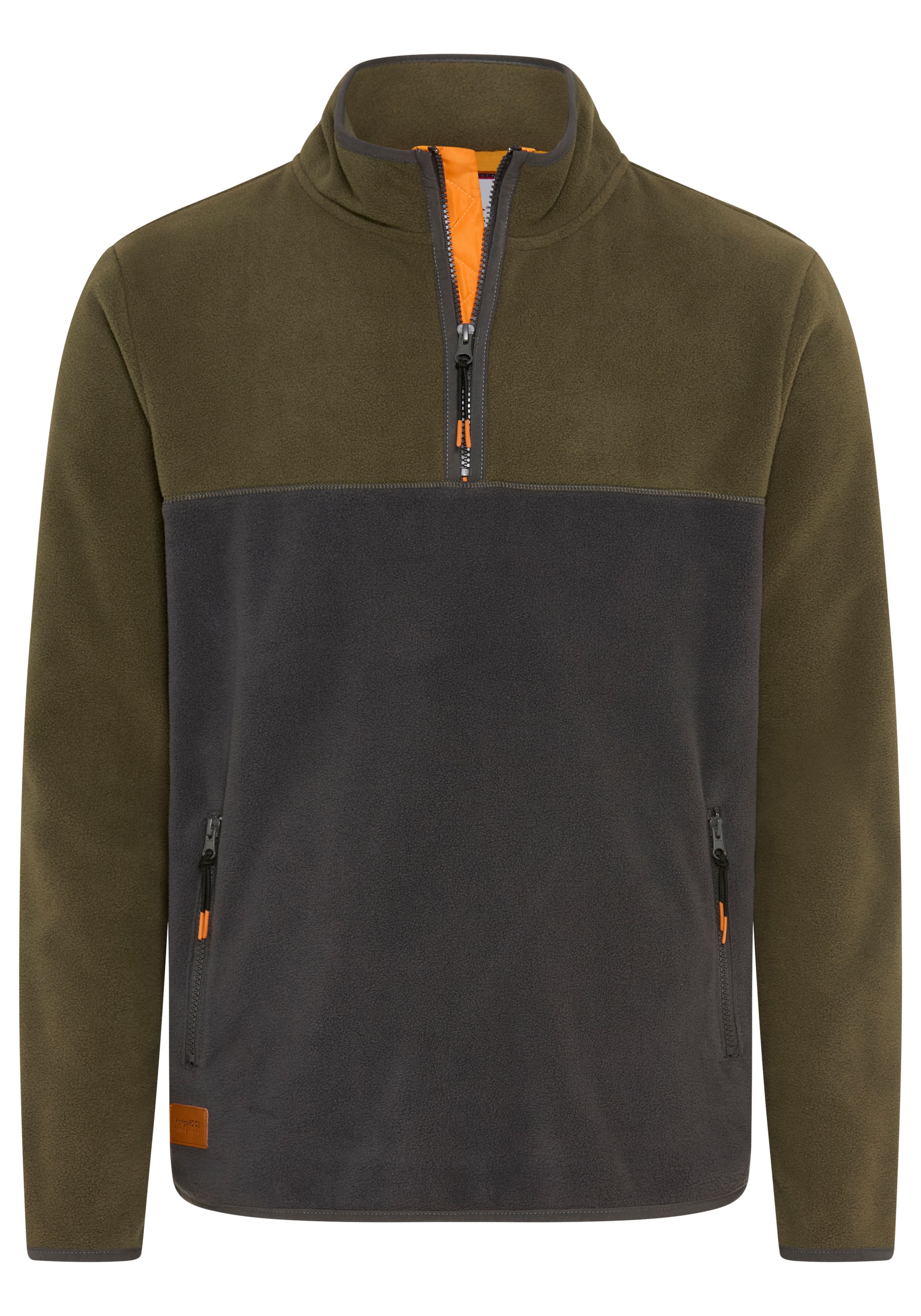 KangaROOS Fleecepullover , mit hochschließendem Kragen, Langarm-Design, auch in größeren Größen
