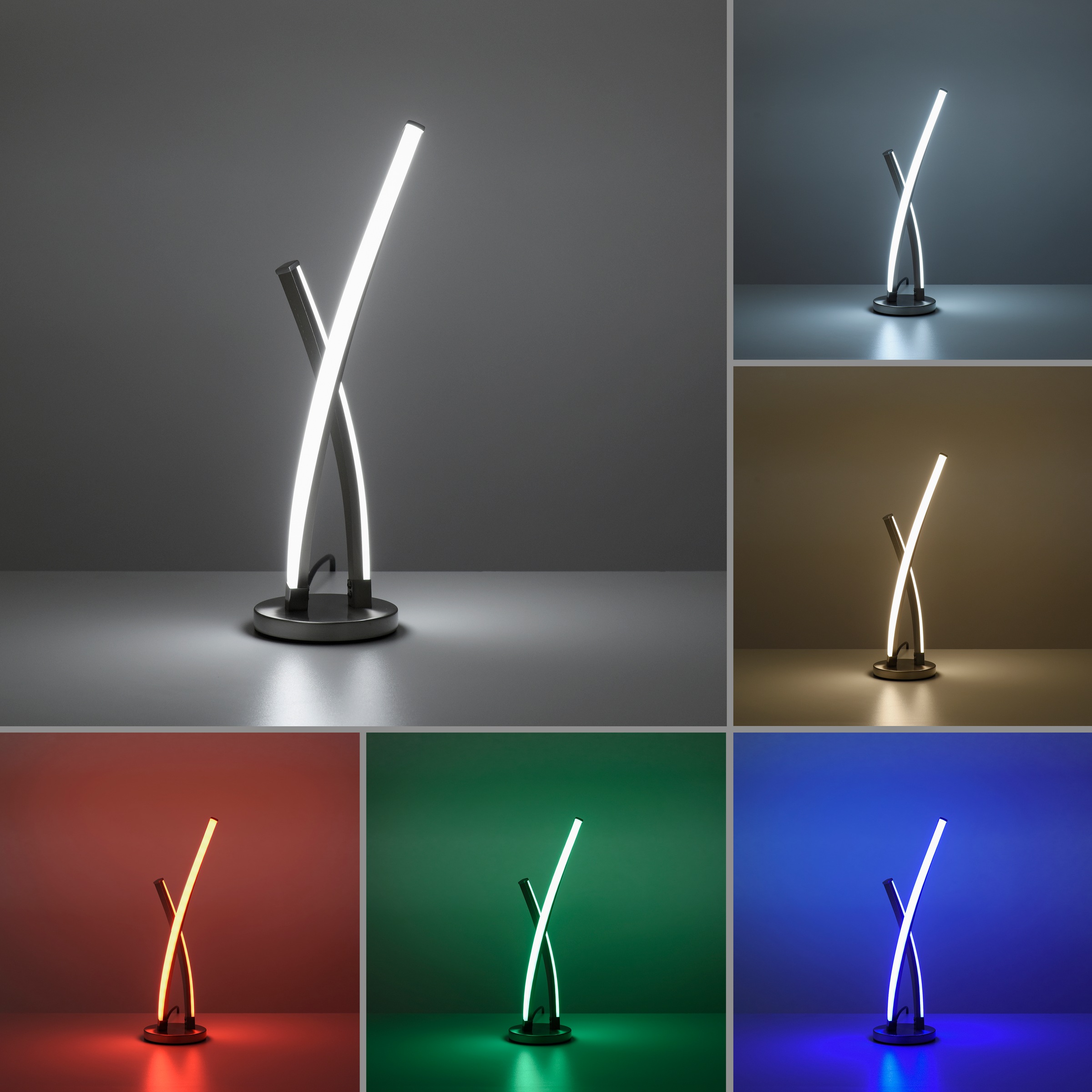 RGB+tunable im Infrarot kaufen LIGHT fähig Smarthome Online Shop OTTO white, JUST Fernbedienung, inkl., 2 flammig-flammig, Tischleuchte »Ls-SWING«,