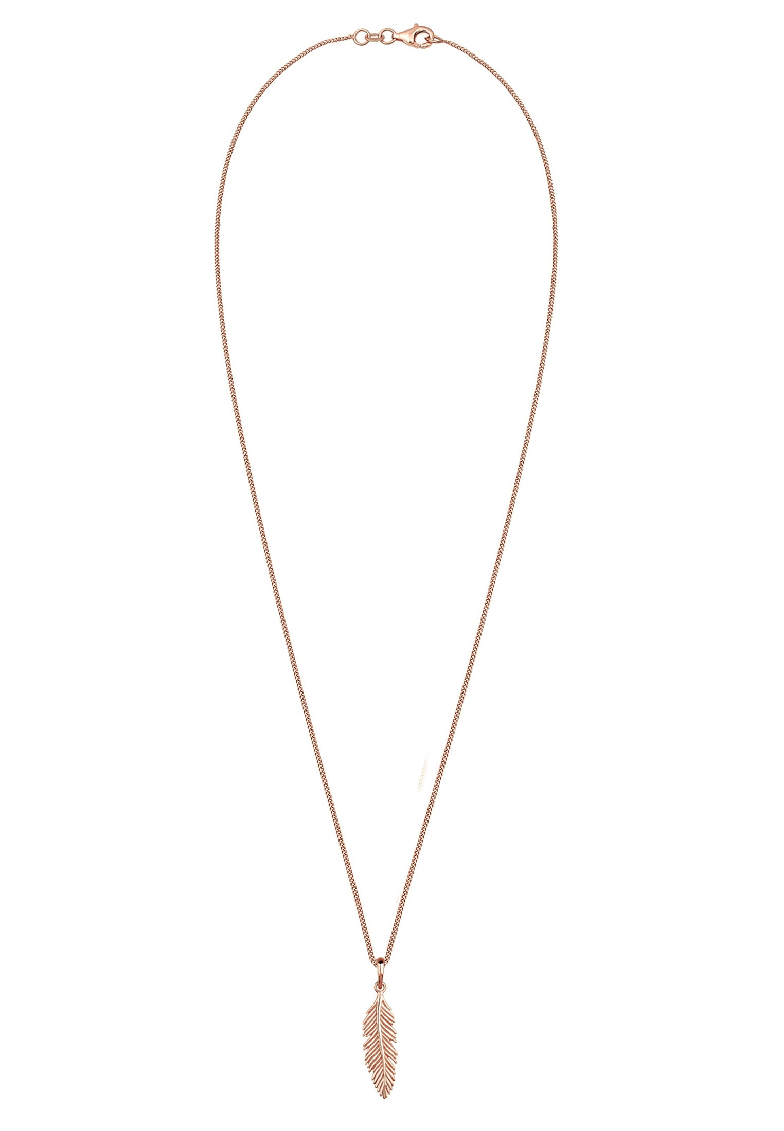 Elli Kette mit Anhänger »Halskette mit Feder Anhänger aus 925 Sterling Silber«