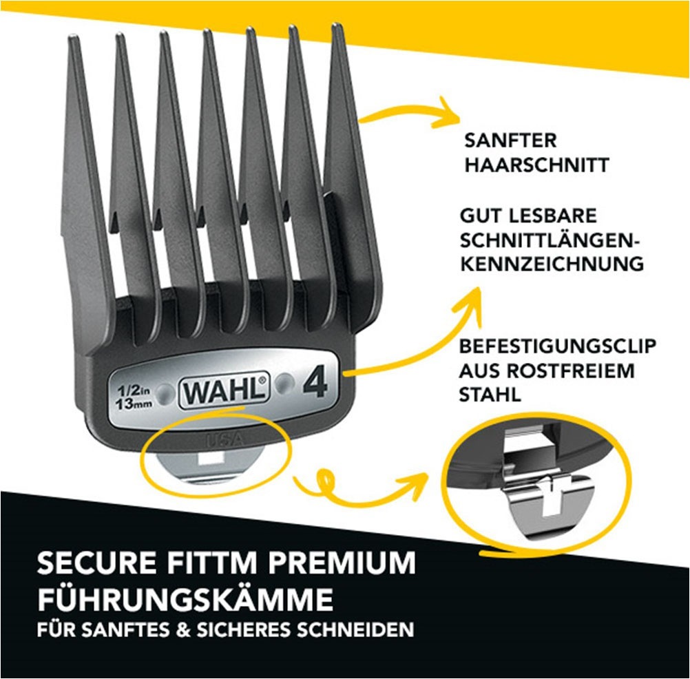 Wahl Haarschneider »Elite Pro Cordless«, 10 Aufsätze, Hochleistungs Akku- und Netzbetrieb Haarschneider, Premium Zuberhörset
