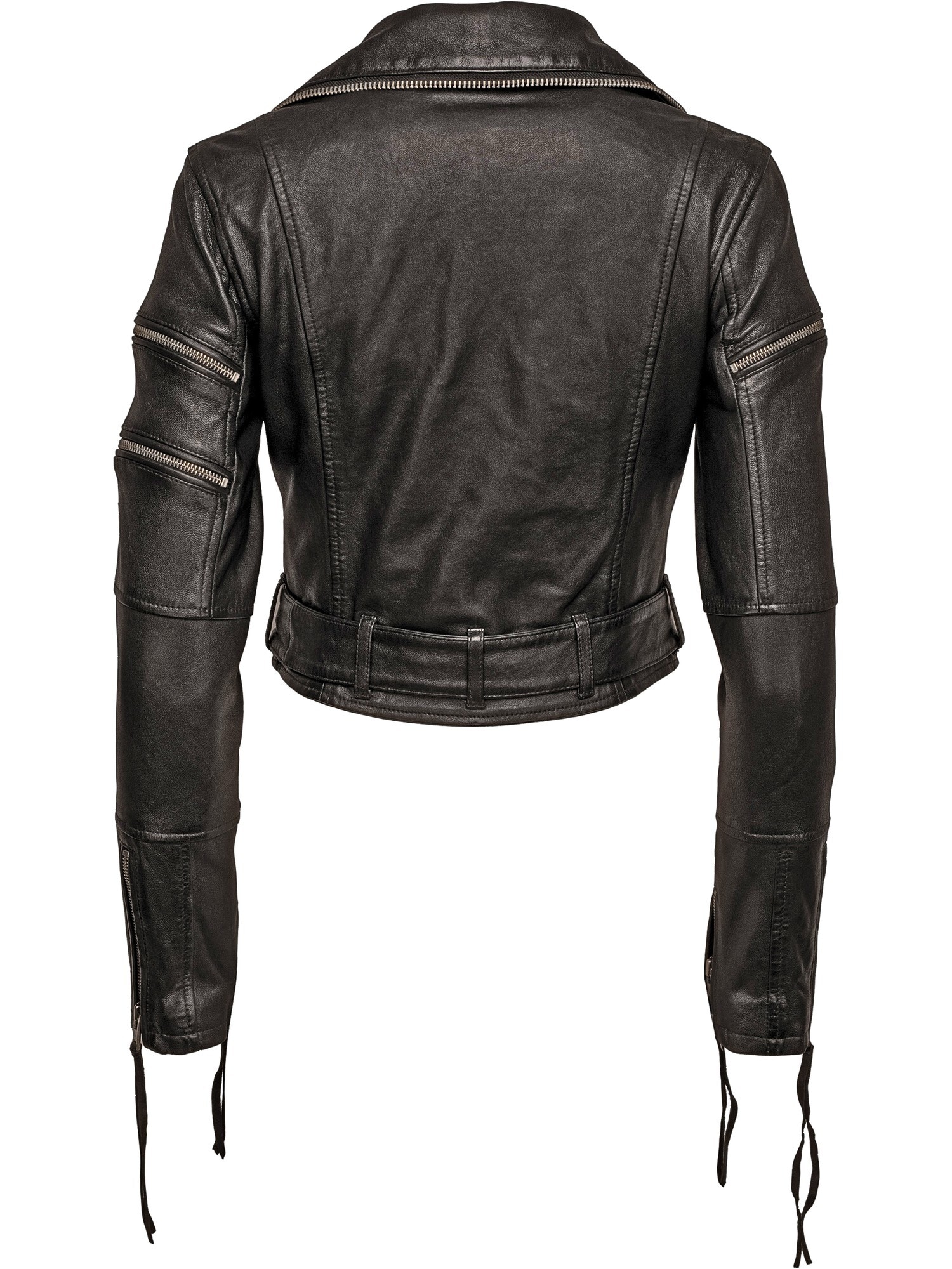 trueprodigy Lederjacke »Izzy mit Reißverschluss und Gürtel« ohne Kapuze