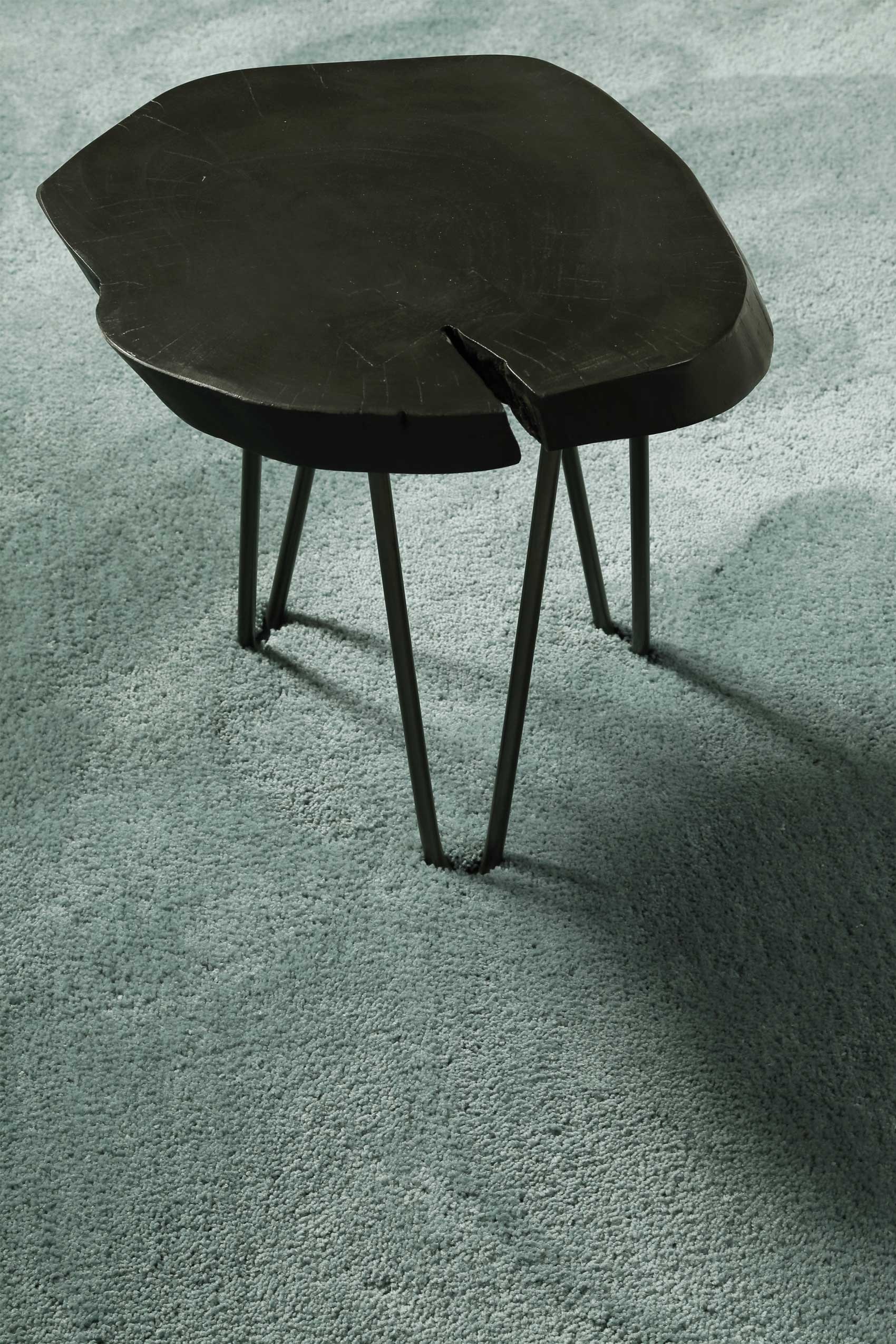 Homie Living Teppich »Pisa«, rund, 25 mm Höhe, Hochflor, Microfaser, uni, weich, Shaggy, Wohnzimmer, Schlafzimmer