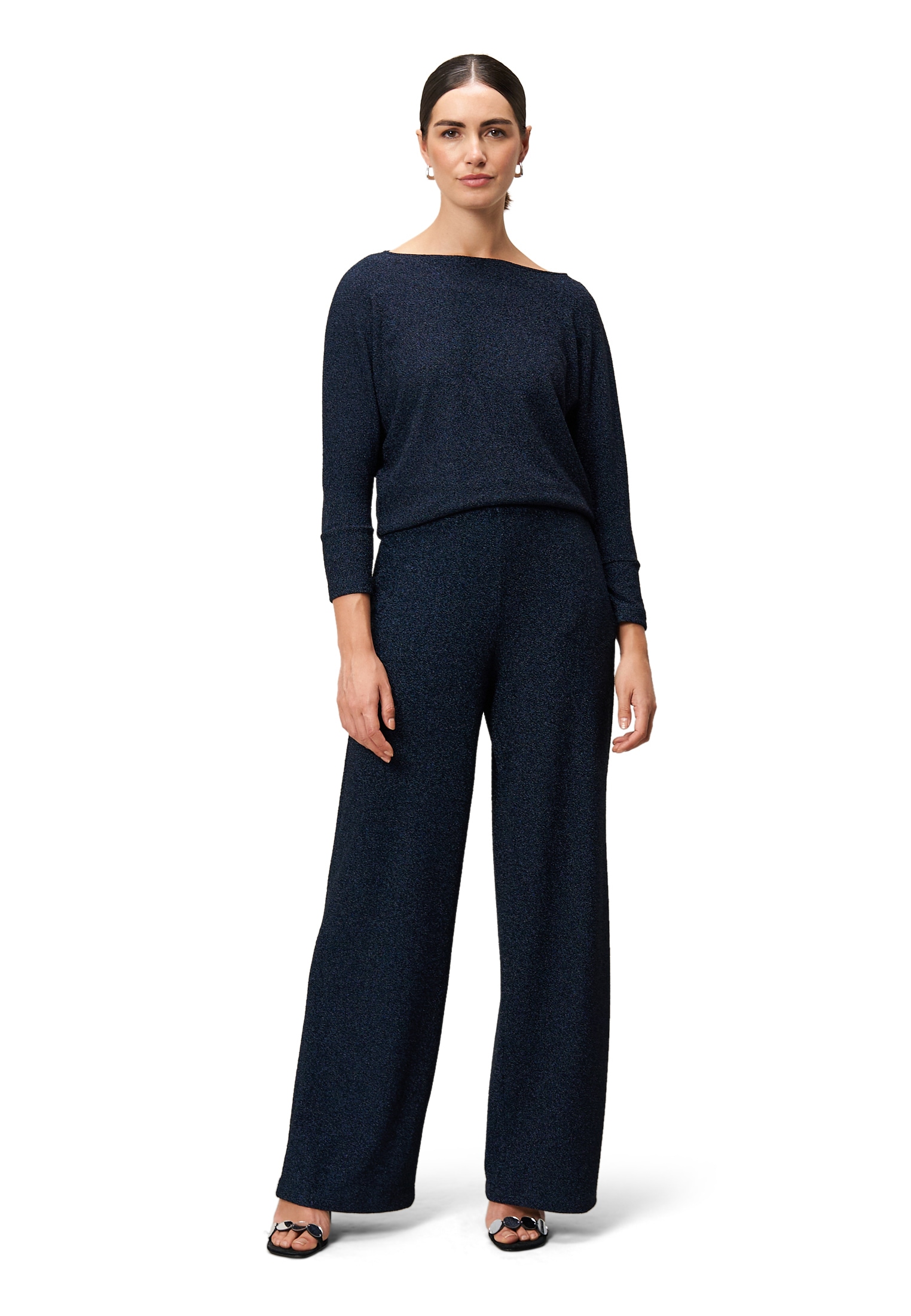 Zero Stoffhose »Stoffhose mit Lurexfaden«