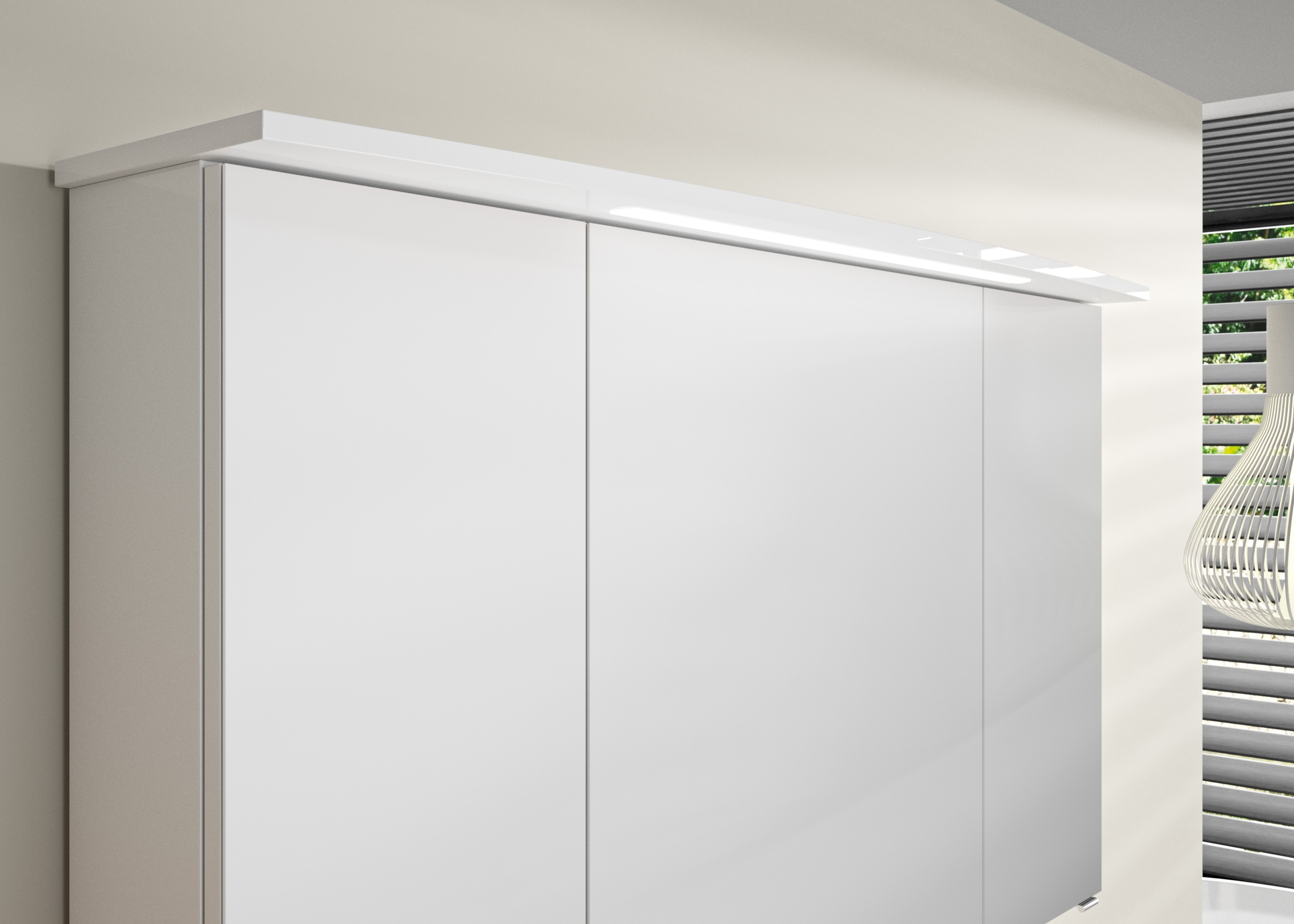 Saphir Badmöbel-Set »Serie 4010 2-teilig Keramik-Waschtisch mit LED-Spiegelschrank«, (Set), Badezimmer Set 144 cm breit, inkl. Türdämpfer, 5 Türen, 2 Schubladen