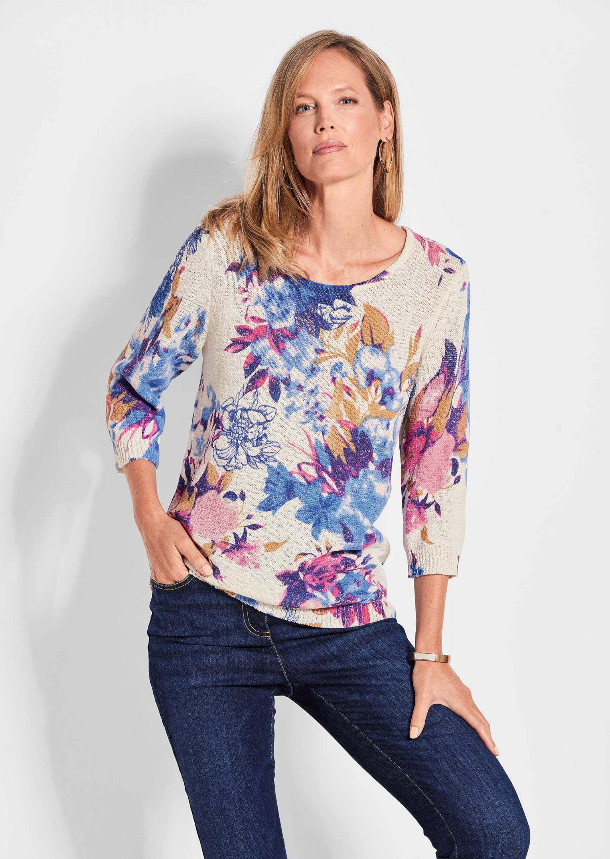 GOLDNER 2-in-1-Pullover »Druckpullover Femininer Druckpullover«