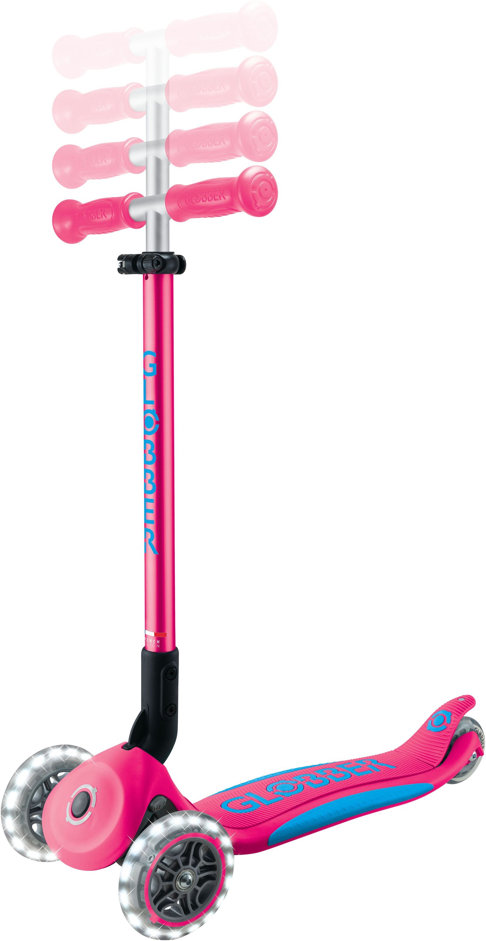 Globber Tretroller »GLOBBER ELITE LIGHTS, mit Leuchtrollen«