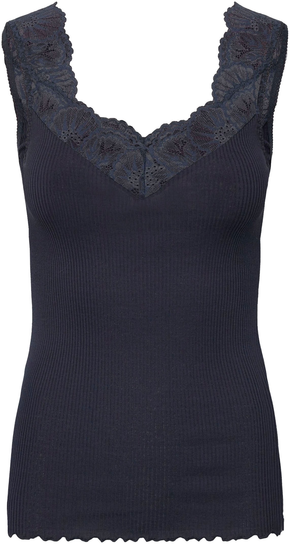 rosemunde Tanktop, wunderschöner, elastischer Vintage-Spitzenbesatz