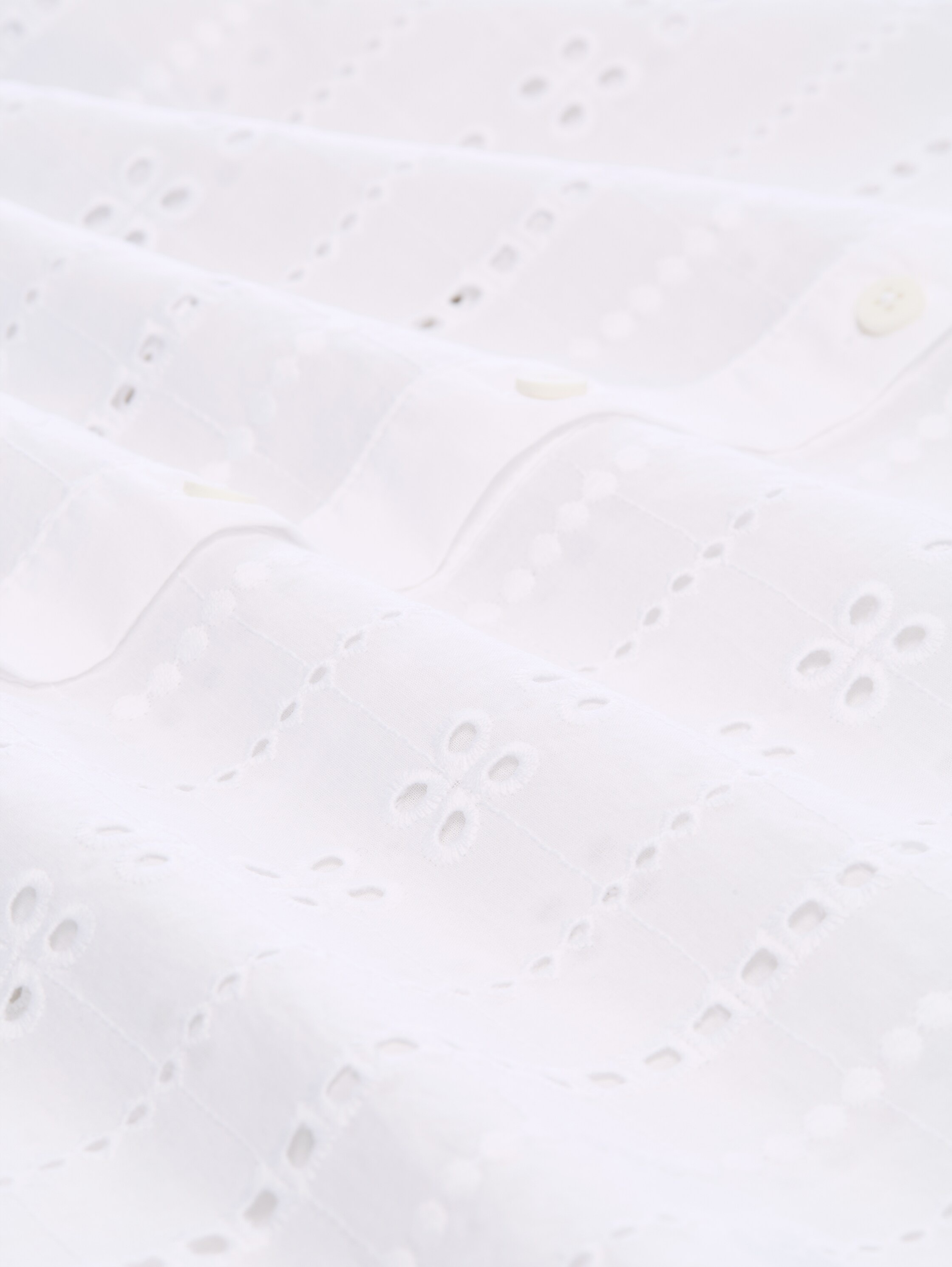 TOM TAILOR Denim Hemdbluse Sommerbluse mit Häkel-Details