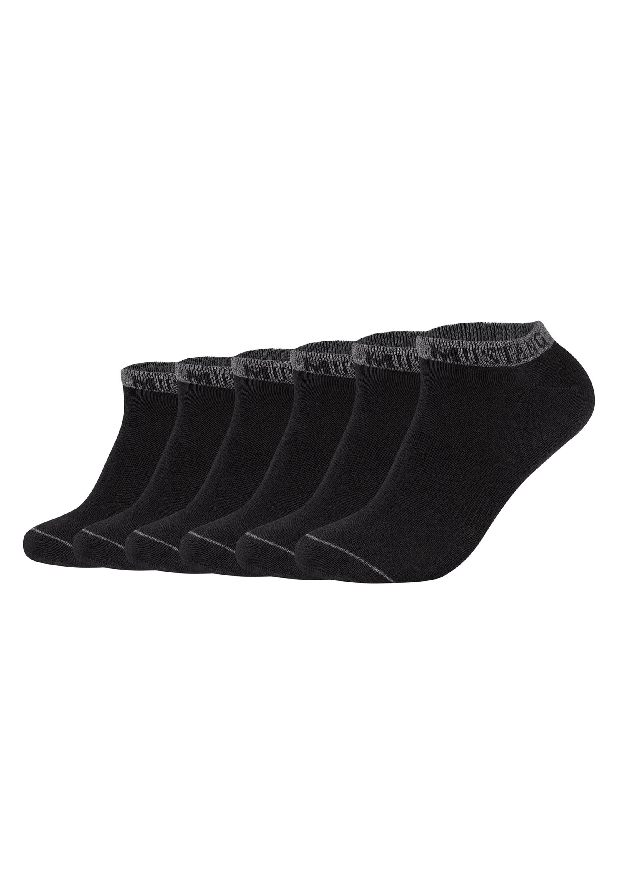 MUSTANG Sneakersocken »Socken Casual Organic Cotton Sneaker 6-Pack 6er Pack« 6 Paar tlg.