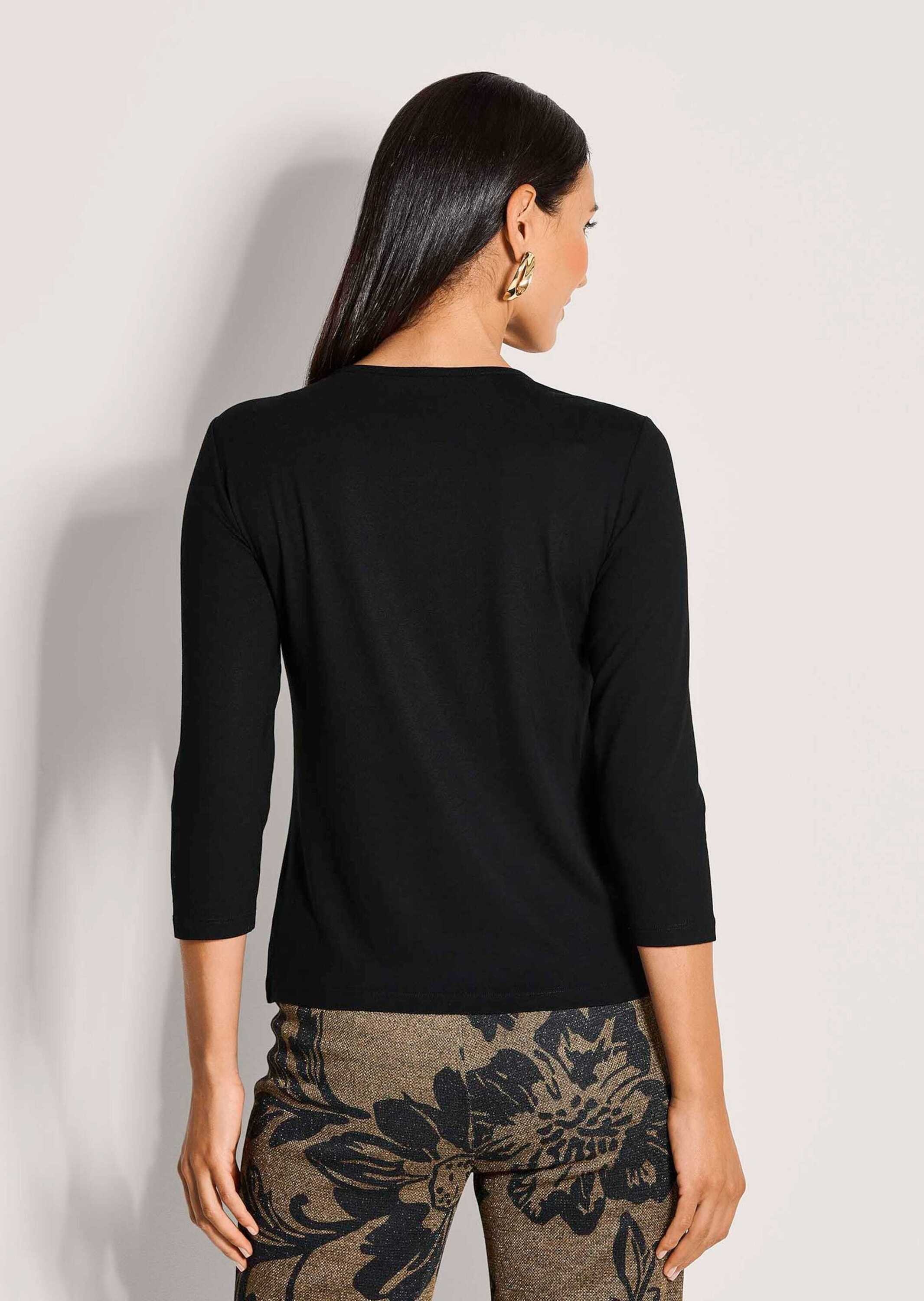 MADELEINE T-Shirt »Glanzshirt Funkelndes Oberteil mit Ziersteinen« Glanz-Akzente