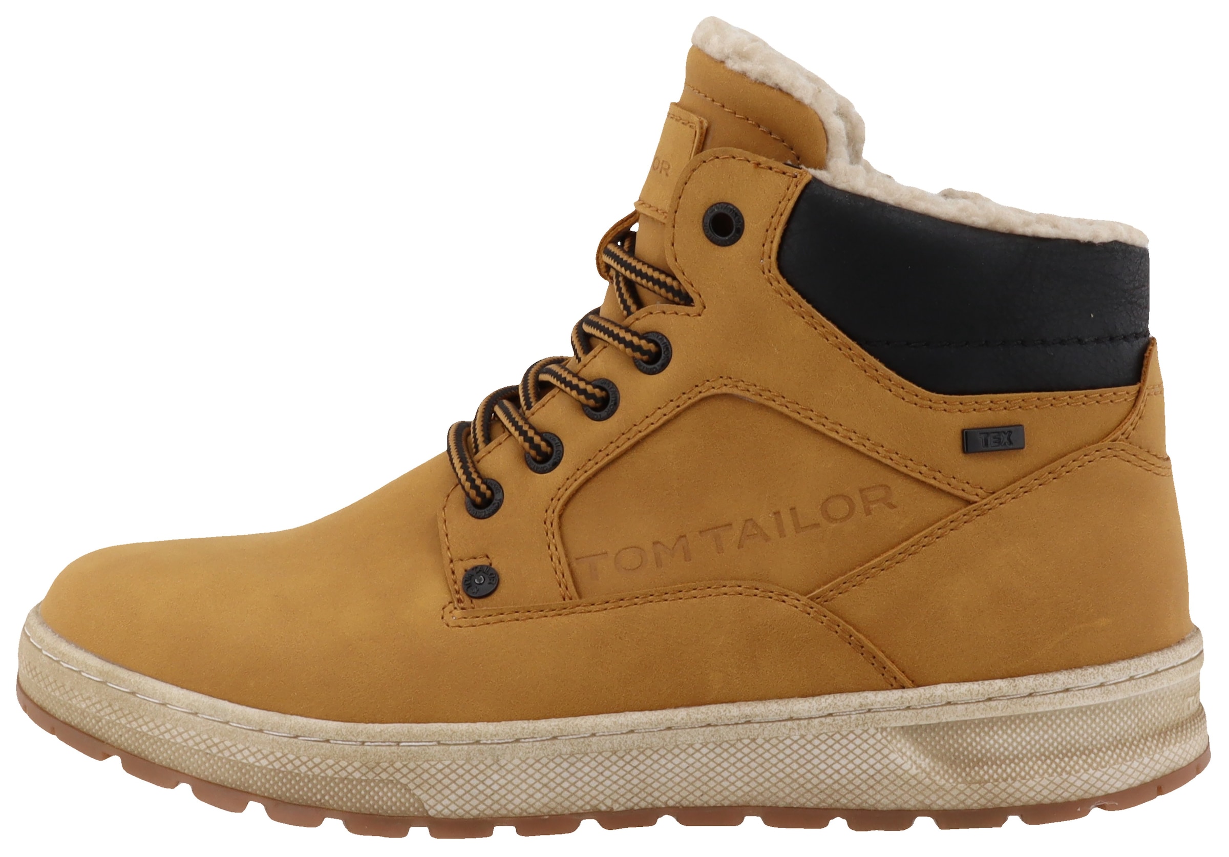 TOM TAILOR Winterboots, Plateau, Schnürboots, High Top-Sneaker mit Innenreißverschluss