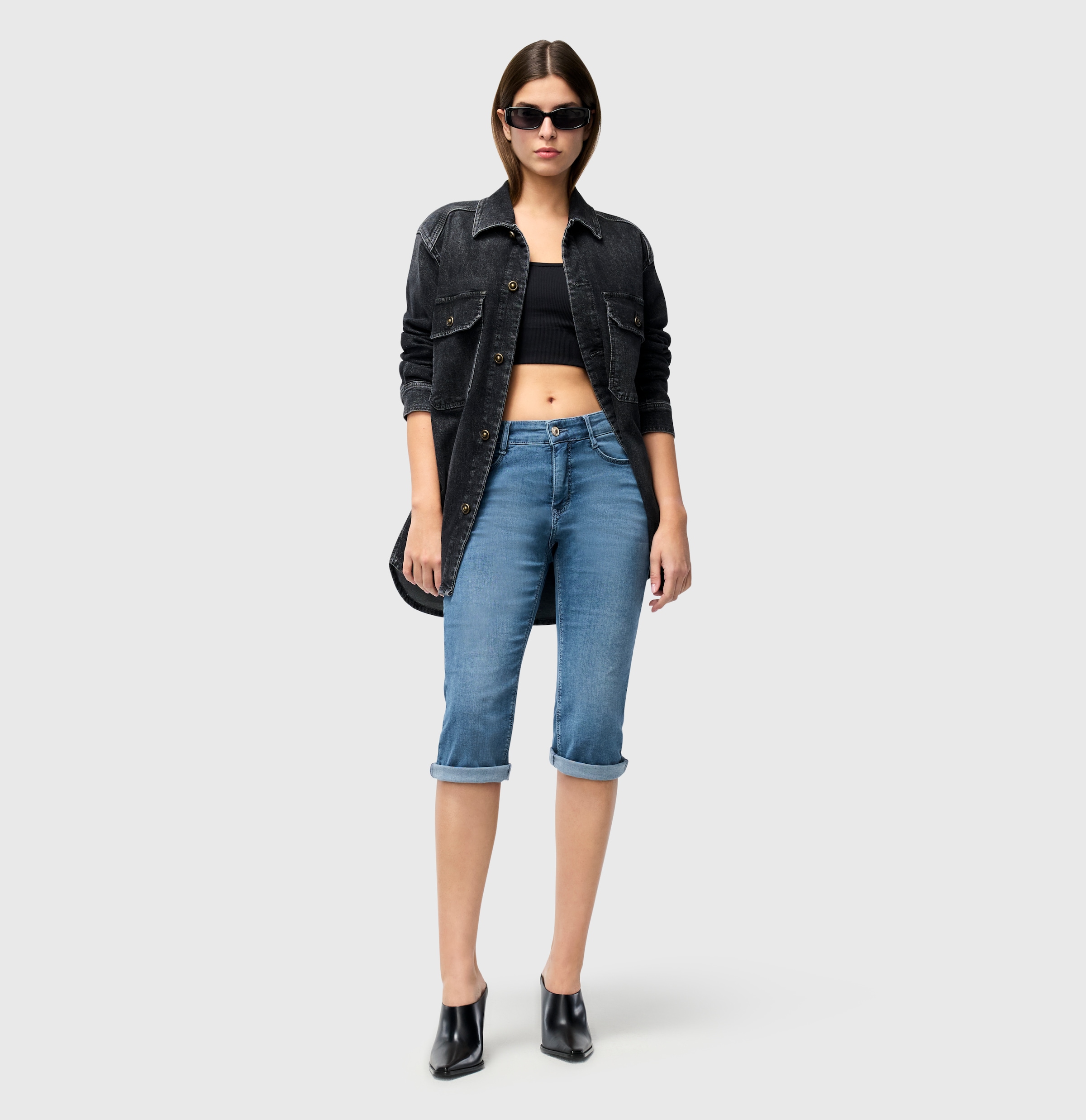 MAC Caprijeans »Dream-Sum« Bequemer Sitz mit krempelbarem Saum