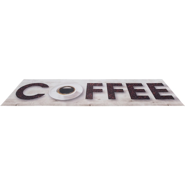 Andiamo Küchenläufer »Coffee«, rechteckig, aus Vinyl, abwischbar,  rutschhemmend, mit Schriftzug, Größe 50x150 cm im OTTO Online-Shop