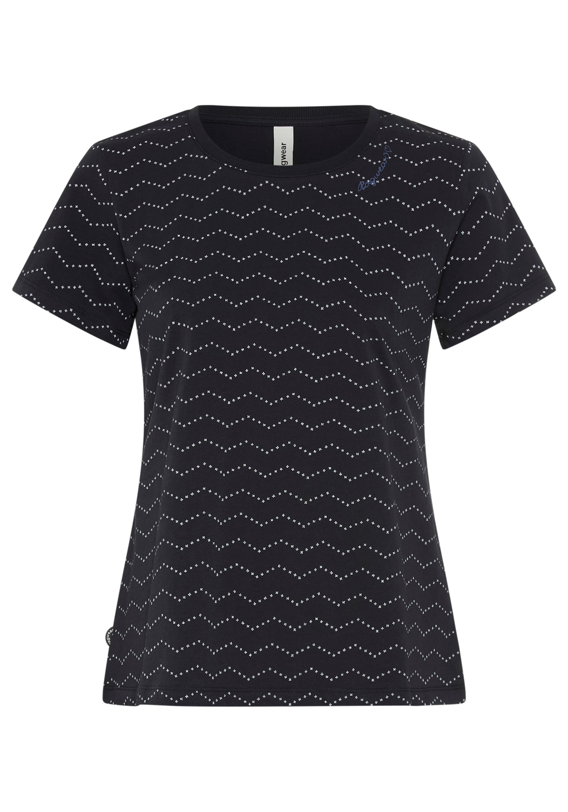 Ragwear Kurzarmshirt »MINTTA ZIG ZAG O« mit Logoschriftzug