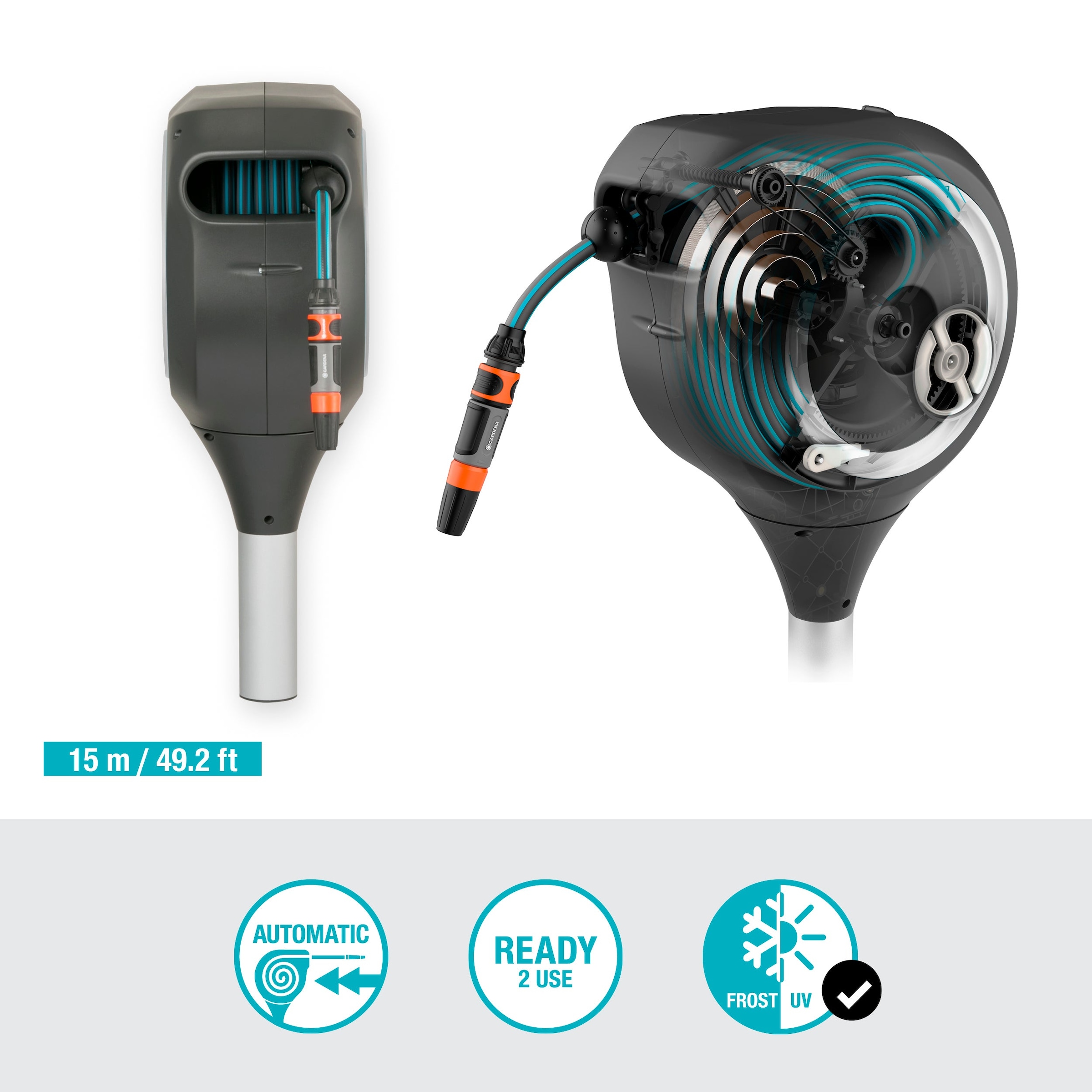 GARDENA Schlauchbox »RollUp S« für maximale Bewegungsfreiheit bei der Bewässerung