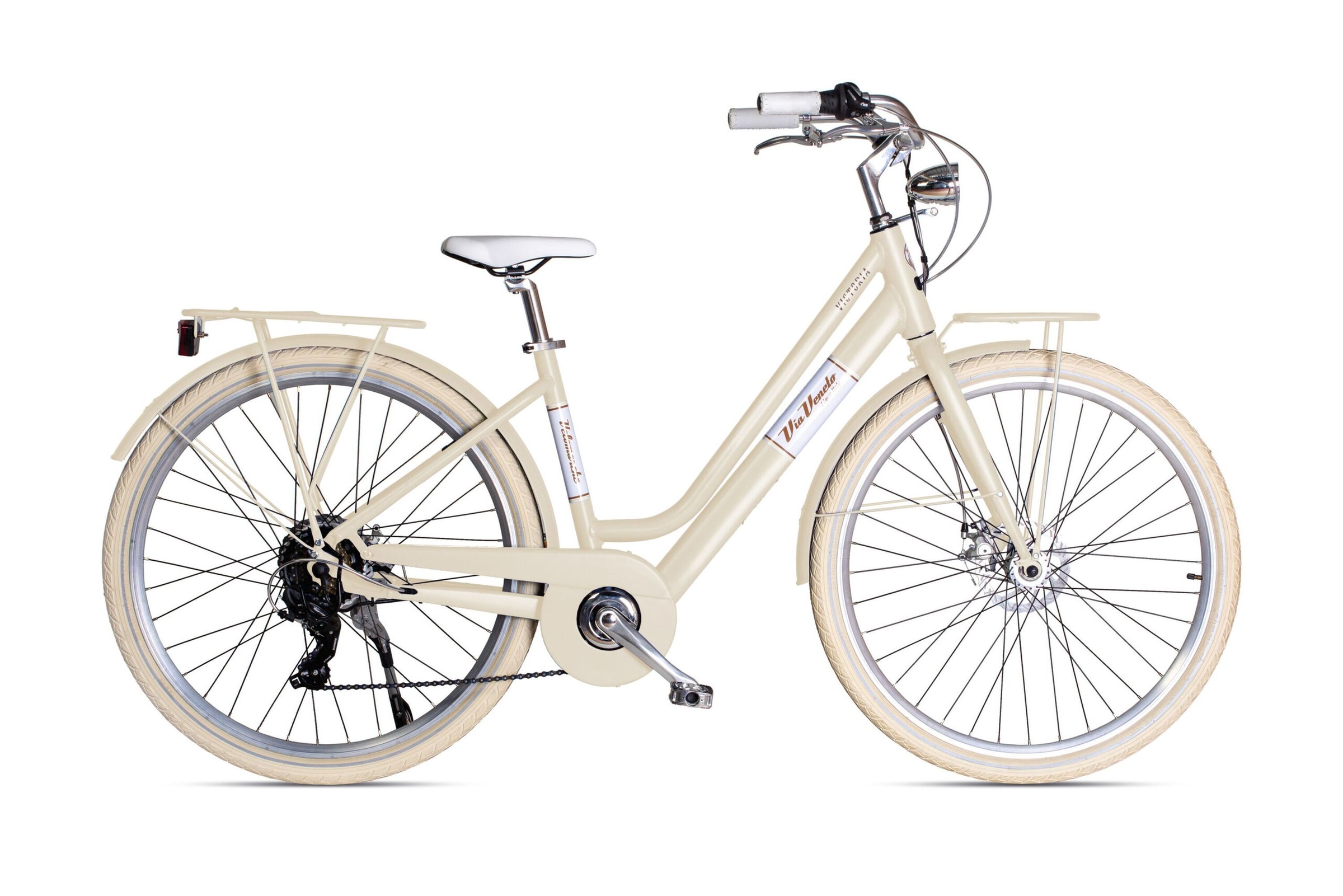 E-Bike »Elektro-Citybike VICTORIA LADY 28 Zoll ¿ BEIGE SAHARA«, Shimano