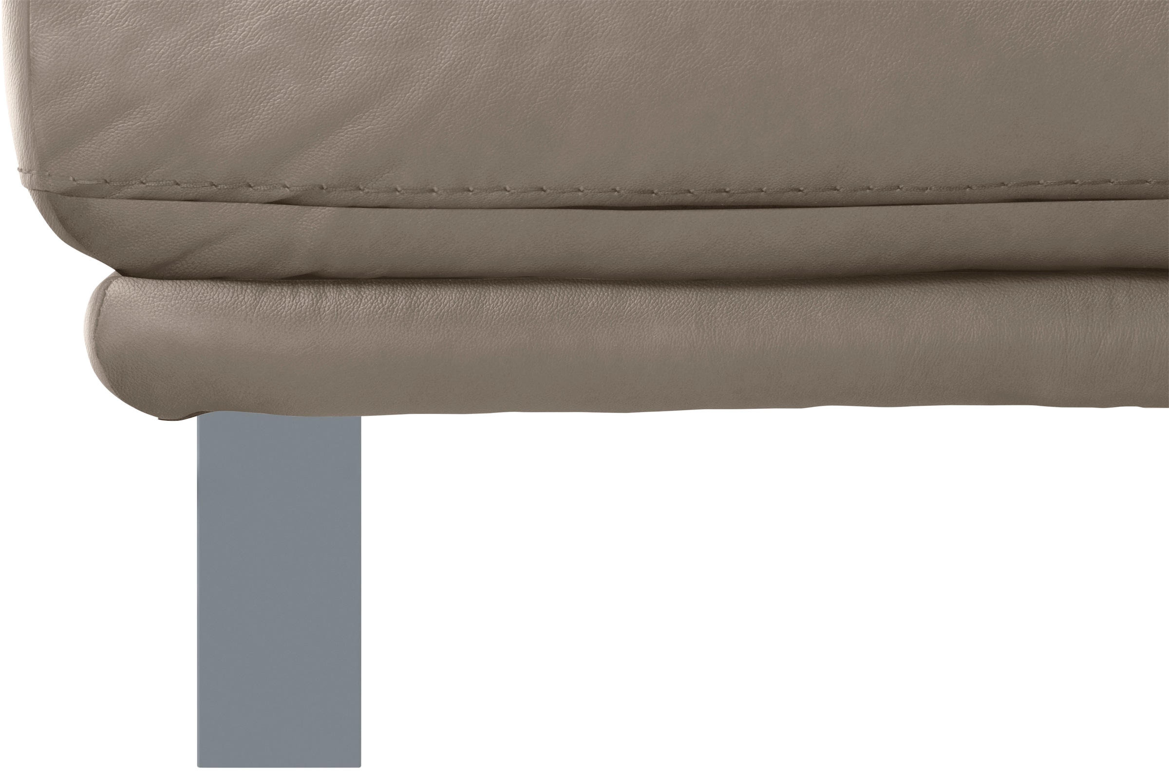 W.SCHILLIG Hocker »montanaa« mit Metallkufen in Silber matt, Breite 141 cm