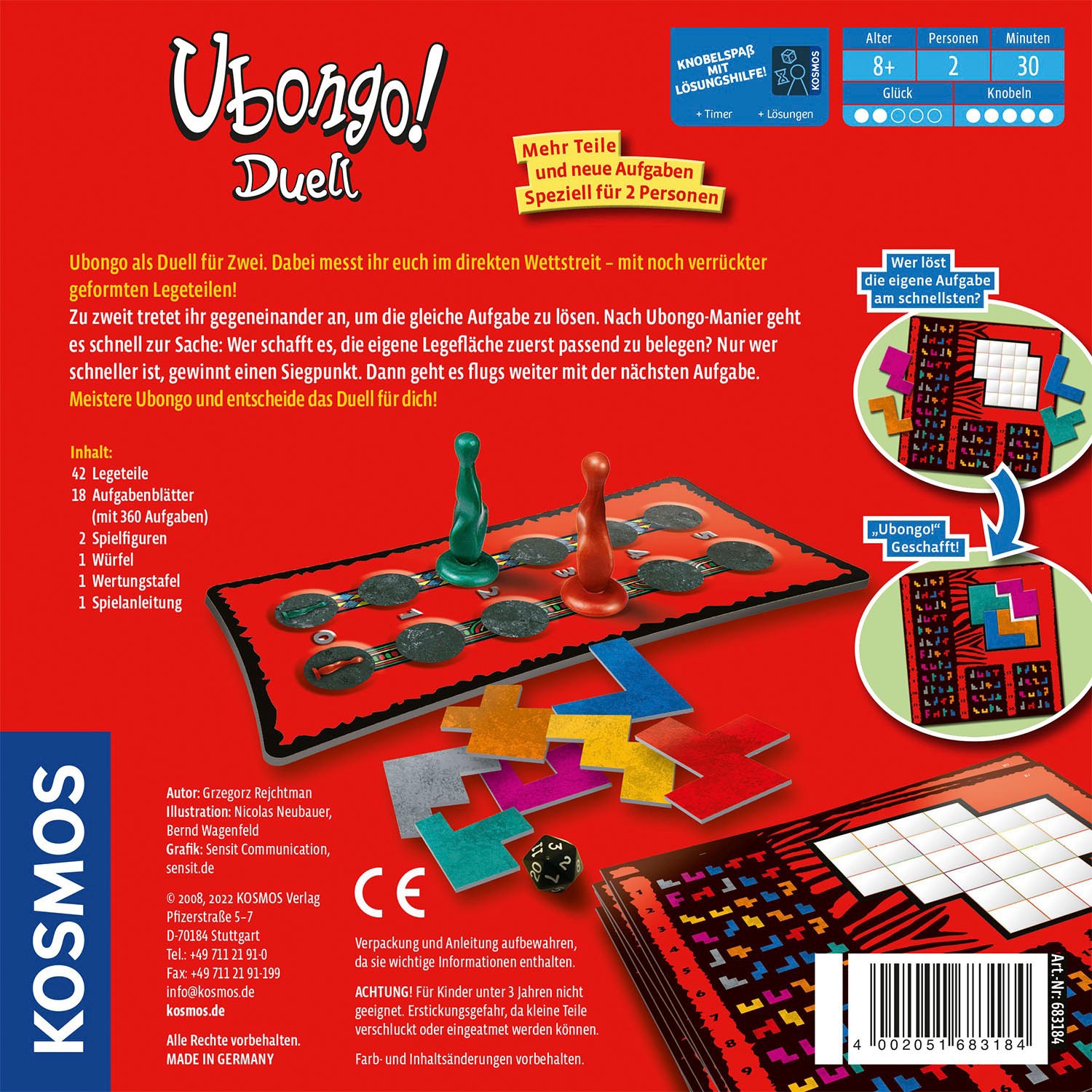Kosmos Spiel »Ubongo! Duell«, Made in Germany