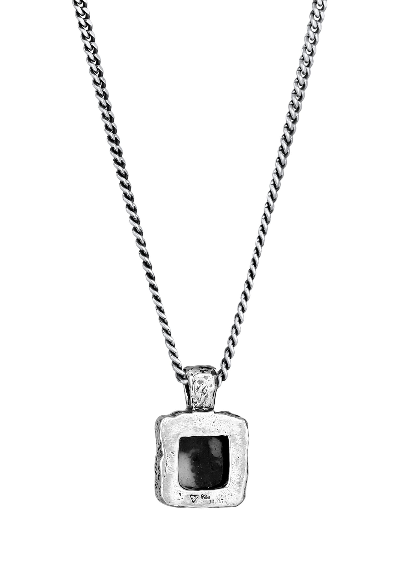 HAZE & GLORY Kette mit Anhänger »Halskette Palmen Onyx Schwarz 925 Sterling Silber - Black Palm«