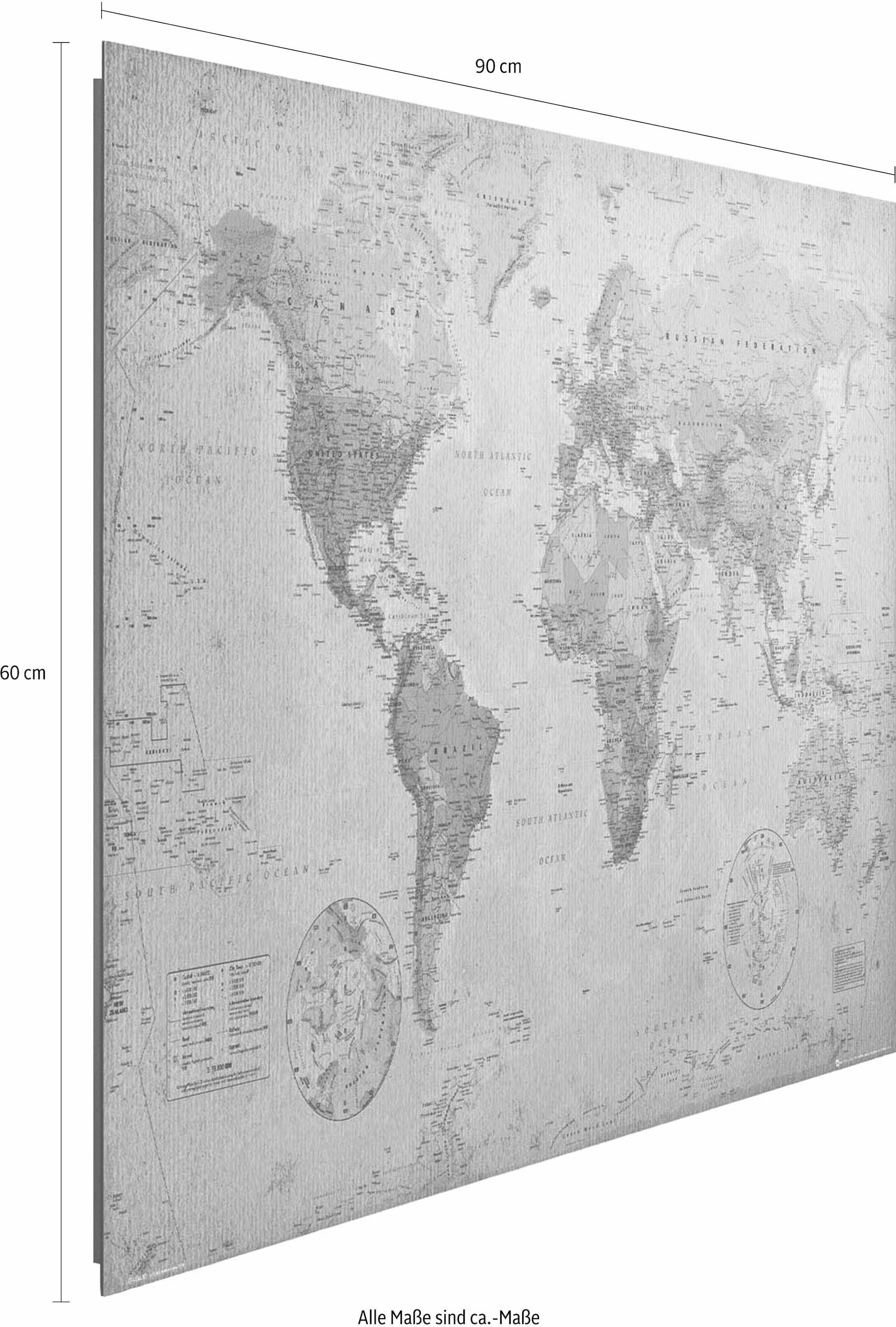 Reinders! Deco-Panel »Weltkarte 90/60 antik«, cm bei OTTO kaufen