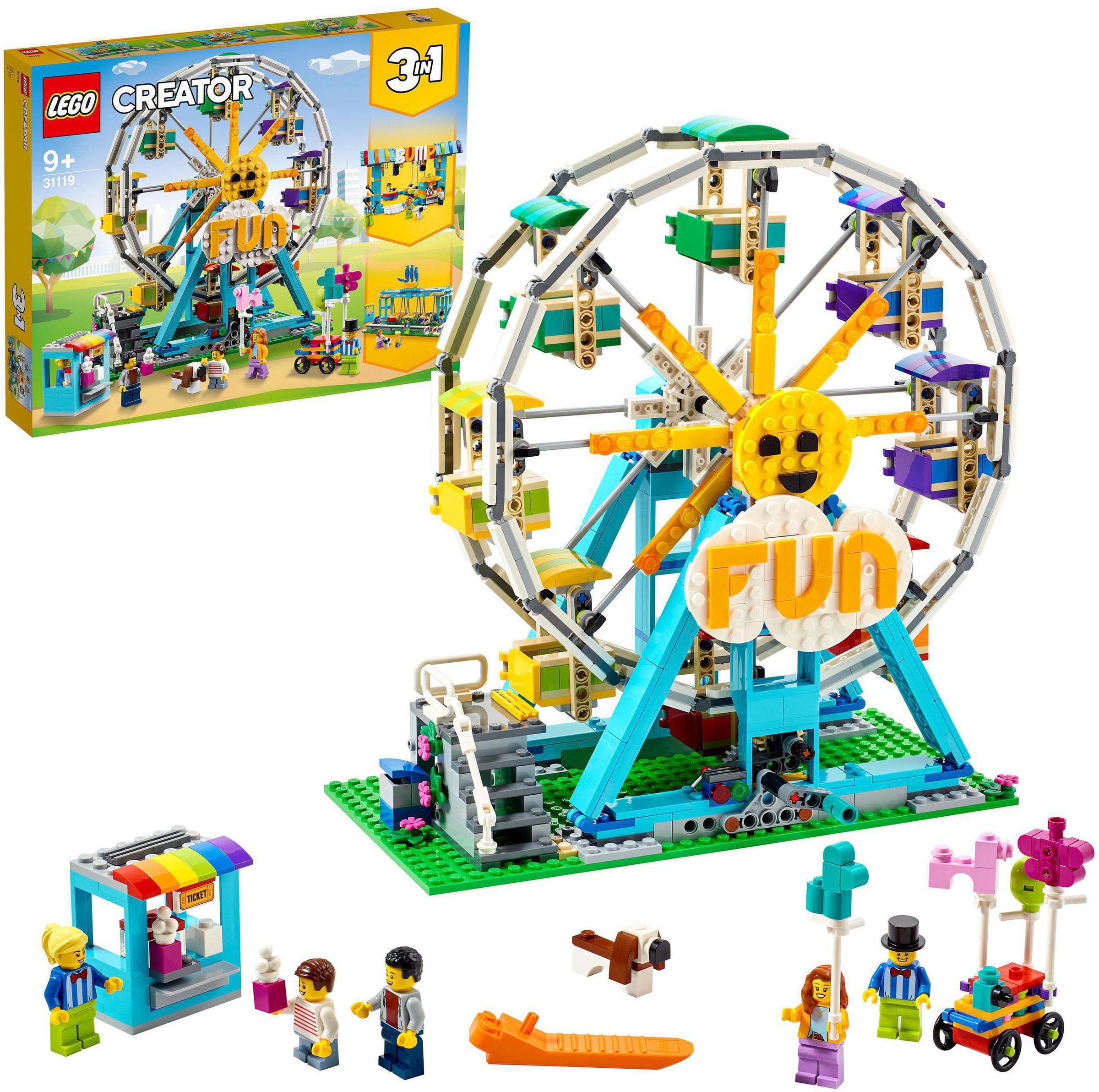 LEGO® Konstruktionsspielsteine »Riesenrad (31119), LEGO® Creator 3in1«, (1002 St.)
