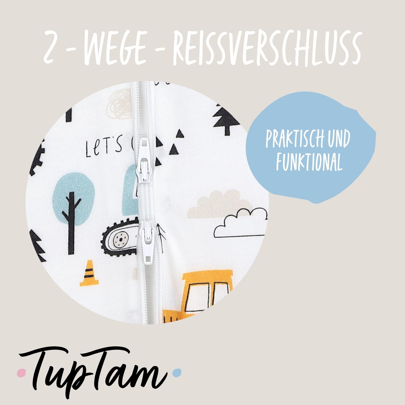 TupTam Babyschlafsack »Schlafsack mit Füßen Babyschlafsack mit Beinen Unwattiert«